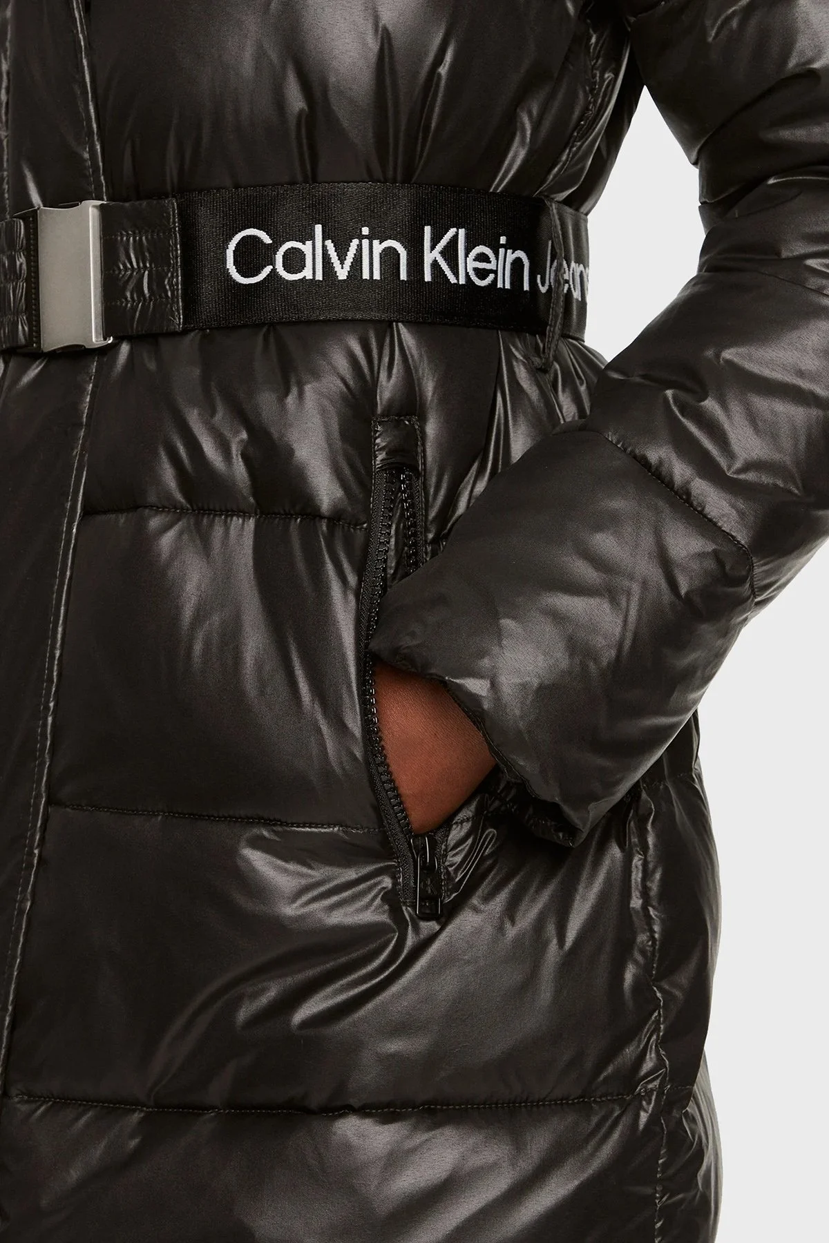 Calvin Klein Kapitoneli Şişme J20J223578BEH Bayan Mont J20J223578 BEH SİYAH - 6