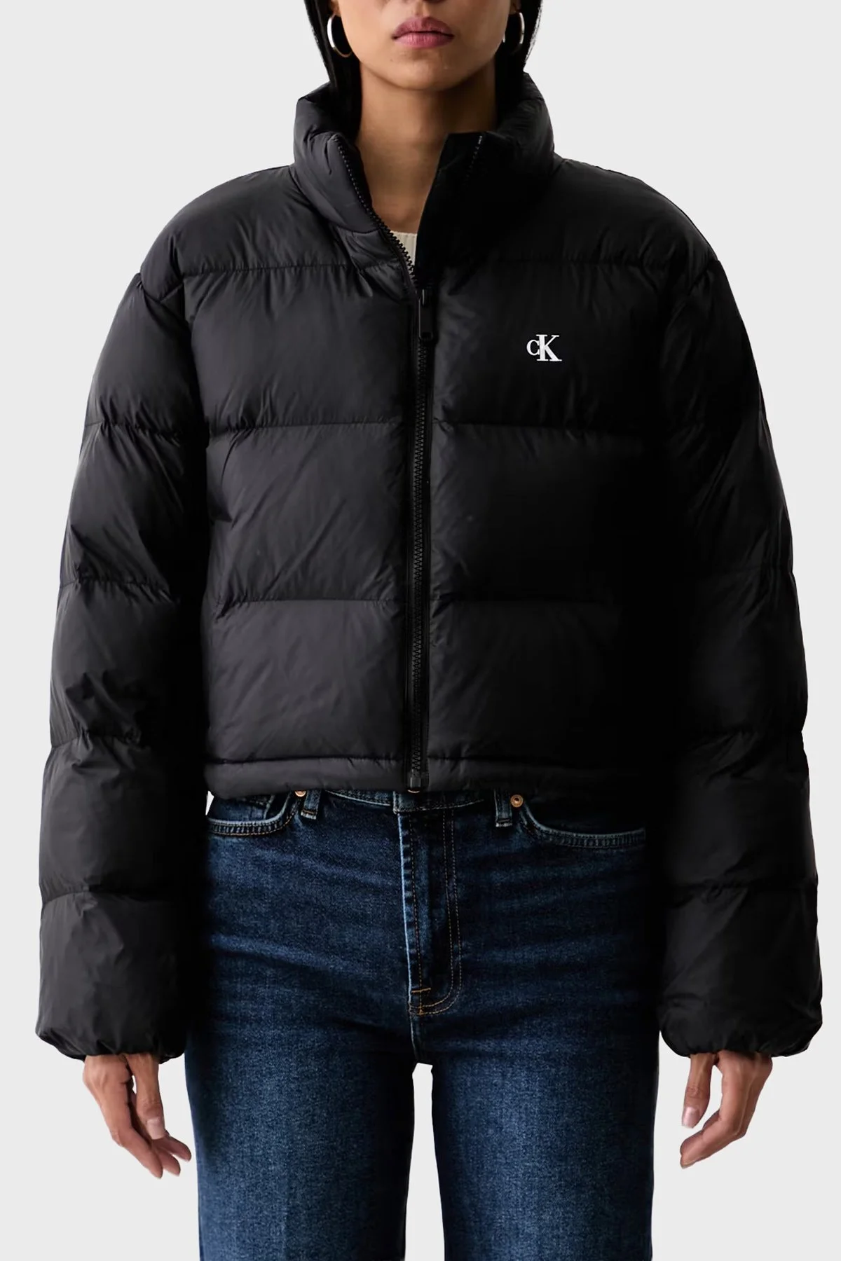 Calvin Klein Kapitoneli Su İtici Dik Yaka Şişme LV047H503GUB1 Kadın Mont LV047H503G UB1 Siyah - 1