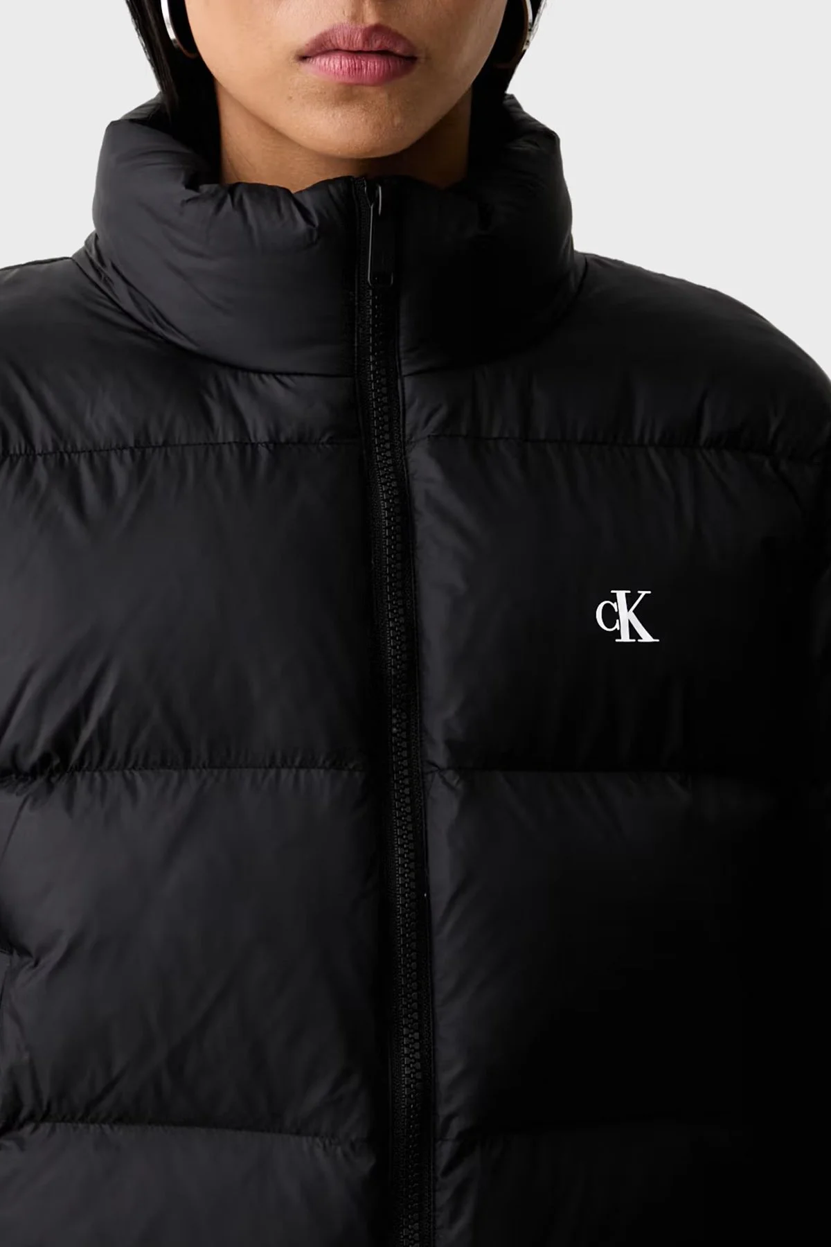 Calvin Klein Kapitoneli Su İtici Dik Yaka Şişme LV047H503GUB1 Kadın Mont LV047H503G UB1 Siyah - 4