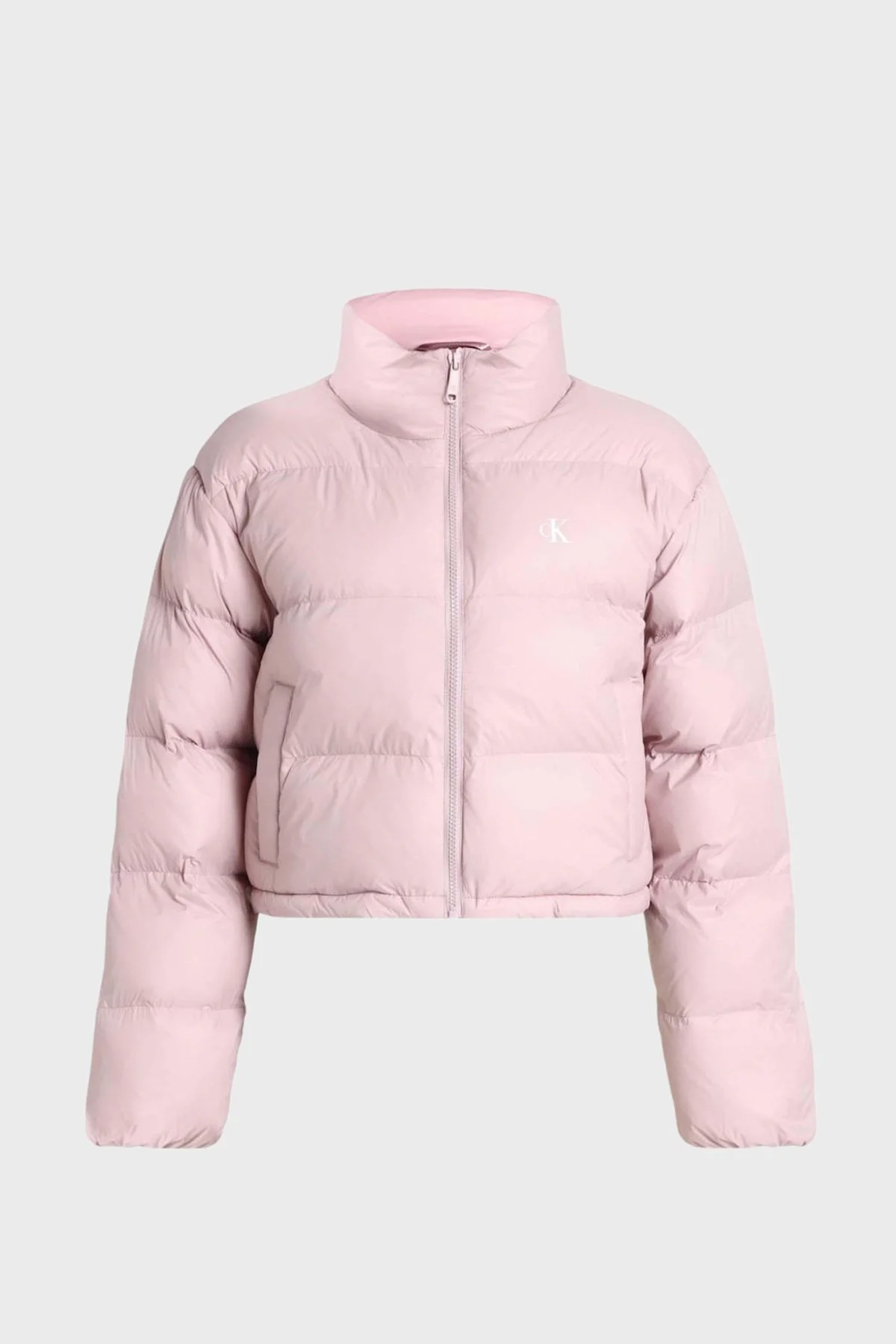 Calvin Klein Kapitoneli Su İtici Dik Yaka Şişme LV047H503GXPF Kadın Mont LV047H503G XPF Pudra - 3