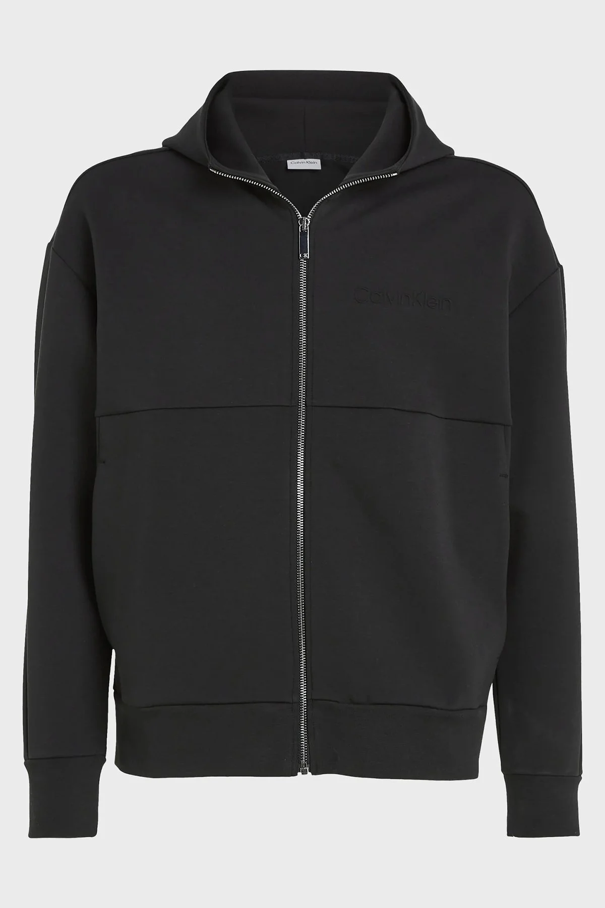 Calvin Klein Kapüşonlu Fermuarlı Regular Fit K10K112197BEH Erkek Sweat K10K112197 BEH SİYAH - 4