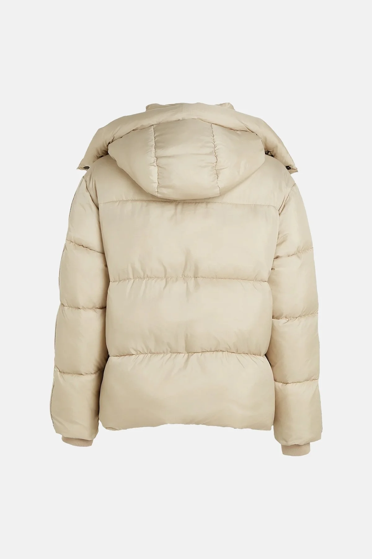 Calvin Klein Kapüşonlu Logolu Relaxed Fit Şişme J30J324073PED Erkek Mont J30J324073 PED BEJ - 6