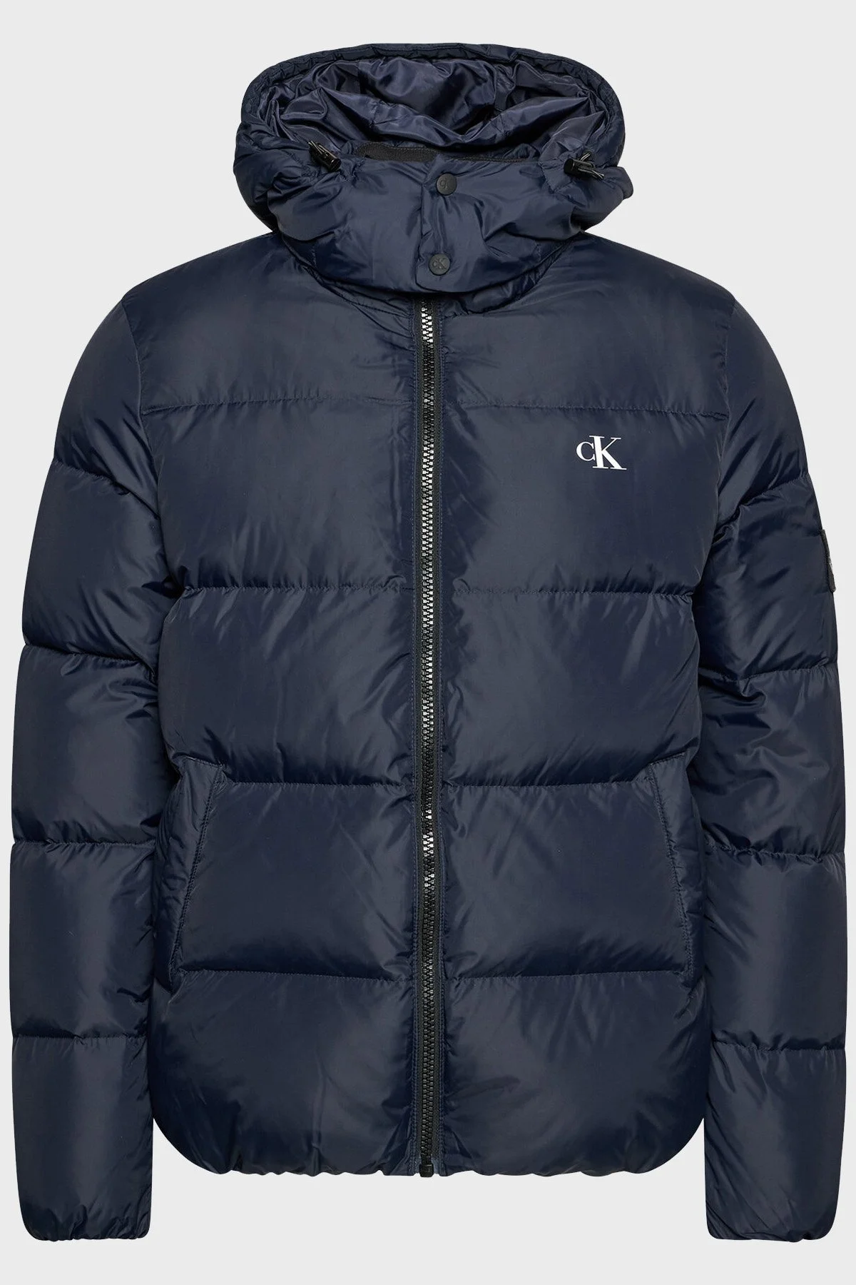 Calvin Klein Su Geçirmez Kapüşonlu Regular Fit Kuş Tüyü Dolgulu Şişme Erkek Mont J30J318412 CHW LACİVERT - 7