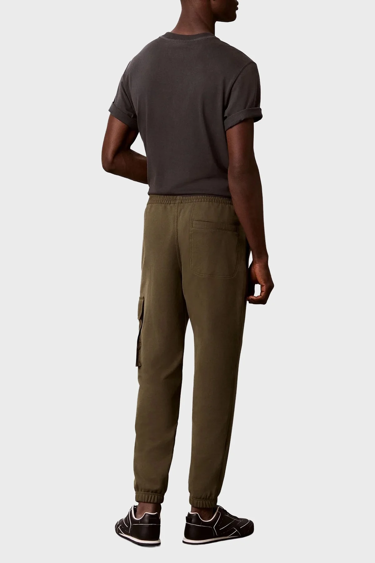 Calvin Klein Kargo Cepli Regular Fit Lastikli Paça LV04RJ204GLI1 Erkek Pantolon LV04RJ204G LI1 Haki - 3