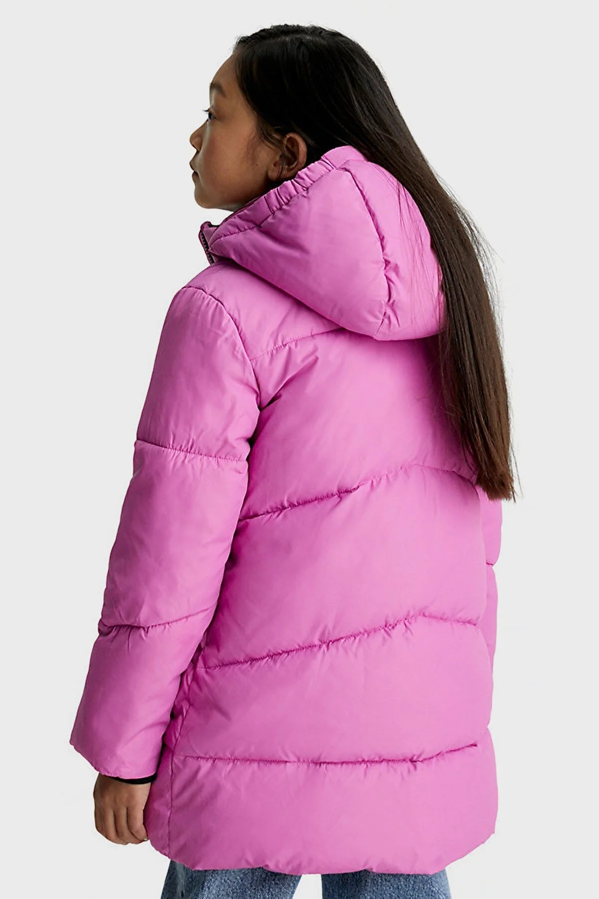 Calvin Klein Kız Çocuk Regular Fit Çıkarılabilir Kapüşonlu Şişme IG0IG02059VTA Mont IG0IG02059 VTA PEMBE - 2