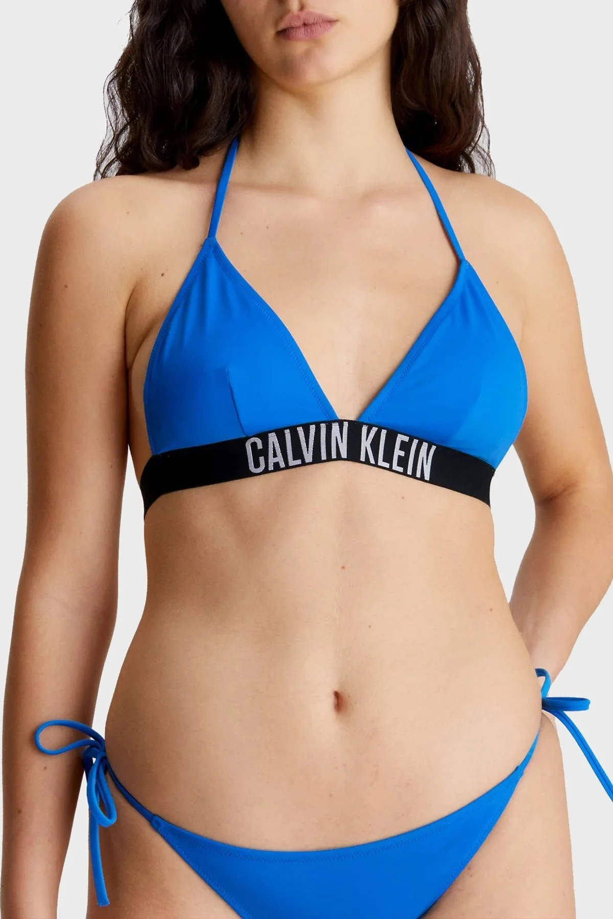 Calvin Klein Logo Bantlı Çıkarılabilir Dolgulu Üçgen KW0KW01963C4X Bayan Bikini Üstü KW0KW01963 C4X SAKS - 2