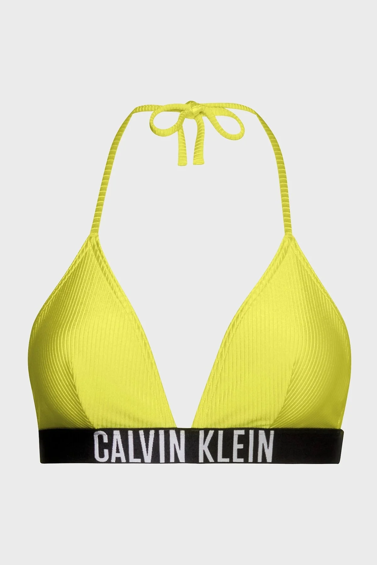 Calvin Klein Logo Bantlı Çıkarılabilir Dolgulu Üçgen KW0KW01967LRF Bayan Bikini Üstü KW0KW01967 LRF SARI - 5
