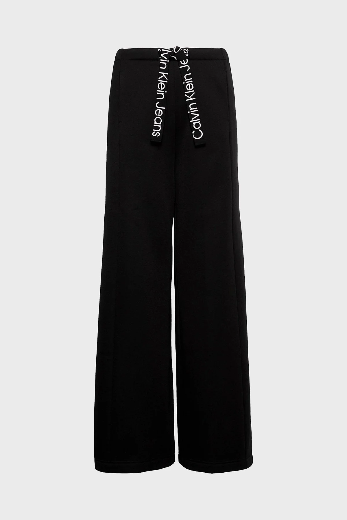 Calvin Klein Logo Bantlı Geniş Paça Relaxed Fit J20J221916BEH Bayan Pantolon J20J221916 BEH SİYAH - 5