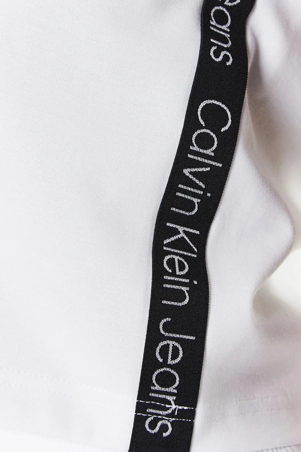 Calvin Klein Logo Bantlı Kolsuz Regular Fit Crop J20J220786YAF Bayan Top J20J220786 YAF BEYAZ - 4