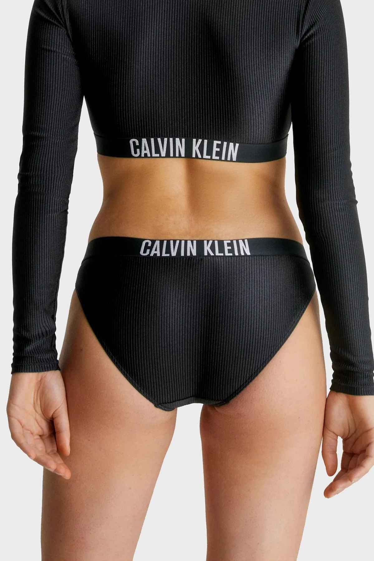 Calvin Klein Logo Bantlı KW0KW01986BEH Bayan Bikini Altı KW0KW01986 BEH SİYAH - 2