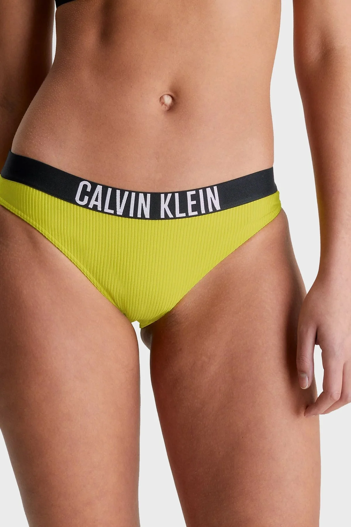Calvin Klein Logo Bantlı KW0KW01986LRF Bayan Bikini Altı KW0KW01986 LRF SARI - 1