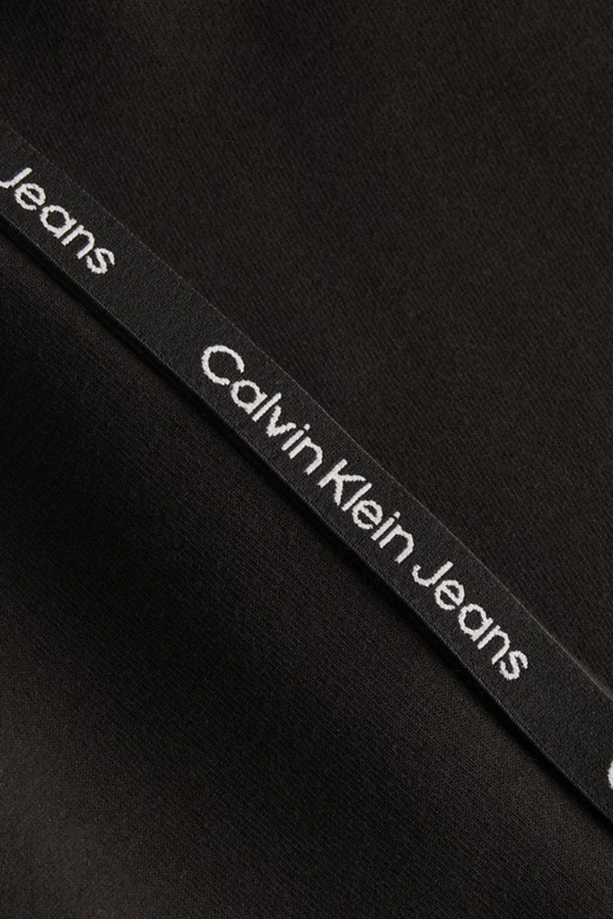 Calvin Klein Logo Bantlı Pamuk Karışımlı Relaxed Fit Bayan Pantolon J20J220962 BEH SİYAH - 5