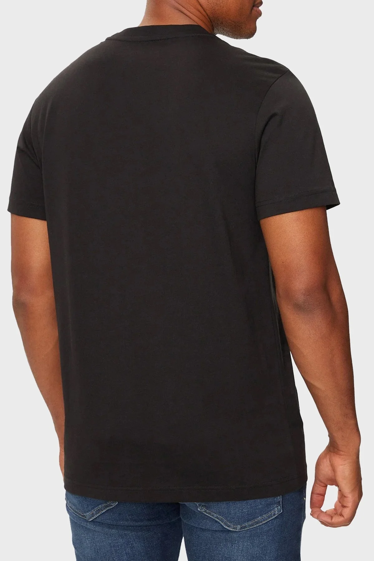 Calvin Klein Logo Baskılı % 100 Pamuk Regular Fit Bisiklet Yaka J30J326863BEH Erkek T Shirt J30J326863 BEH SİYAH - 2