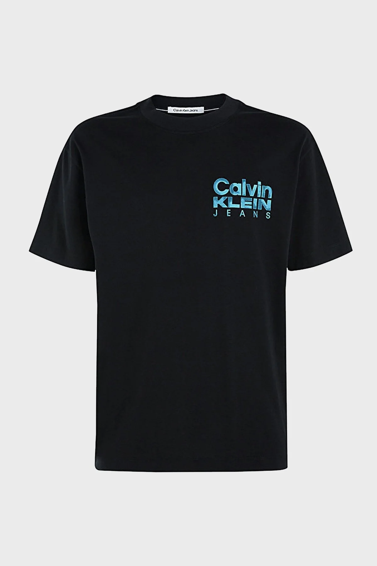 Calvin Klein Logo Baskılı Bisiklet Yaka Pamuklu Regular Fit J30J324225BEH Erkek T Shirt J30J324225 BEH SİYAH - 5