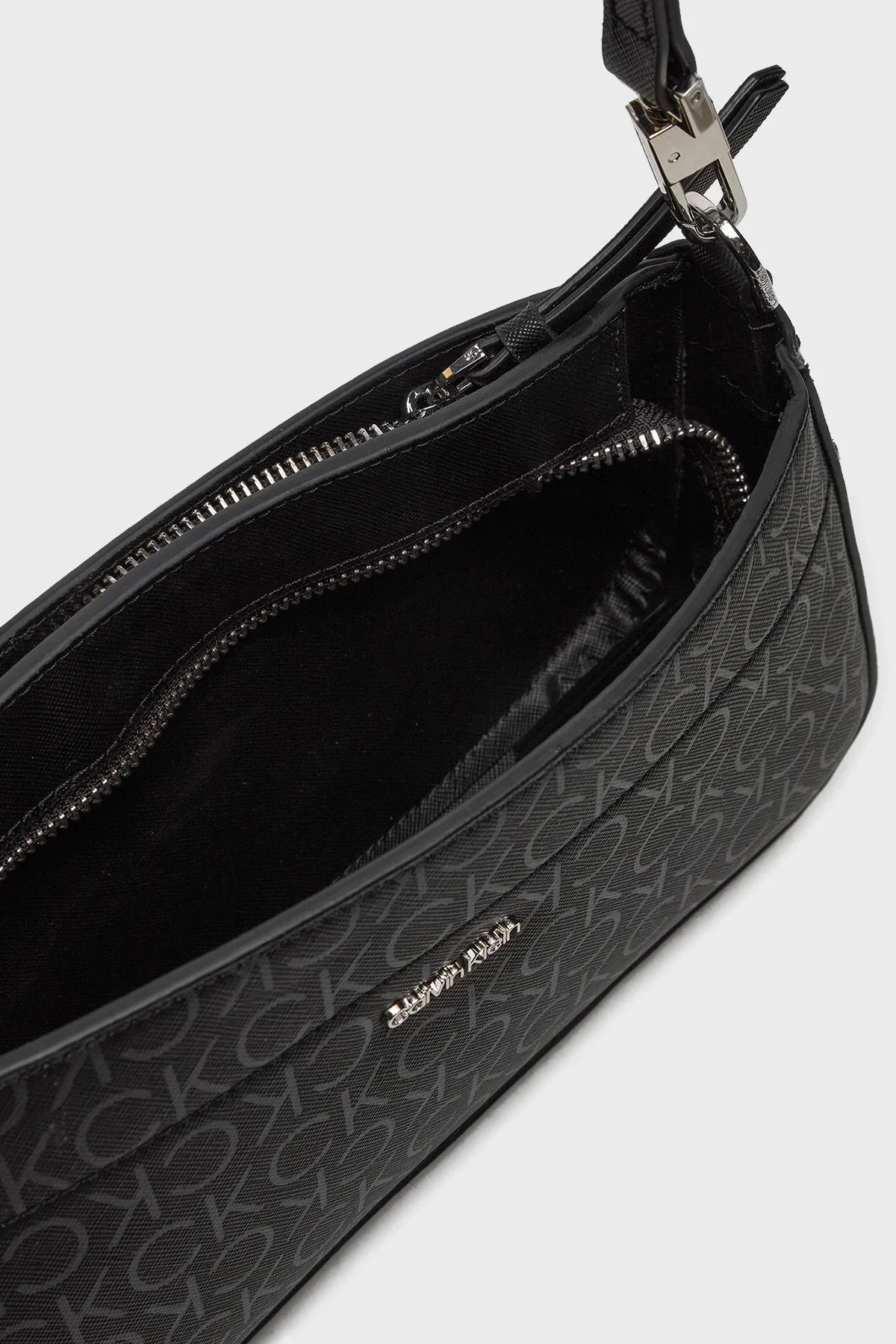 Calvin Klein Logo Baskılı Çıkarılabilir Askılı K60K6125780GM Bayan Çanta K60K612578 0GM SİYAH - 9