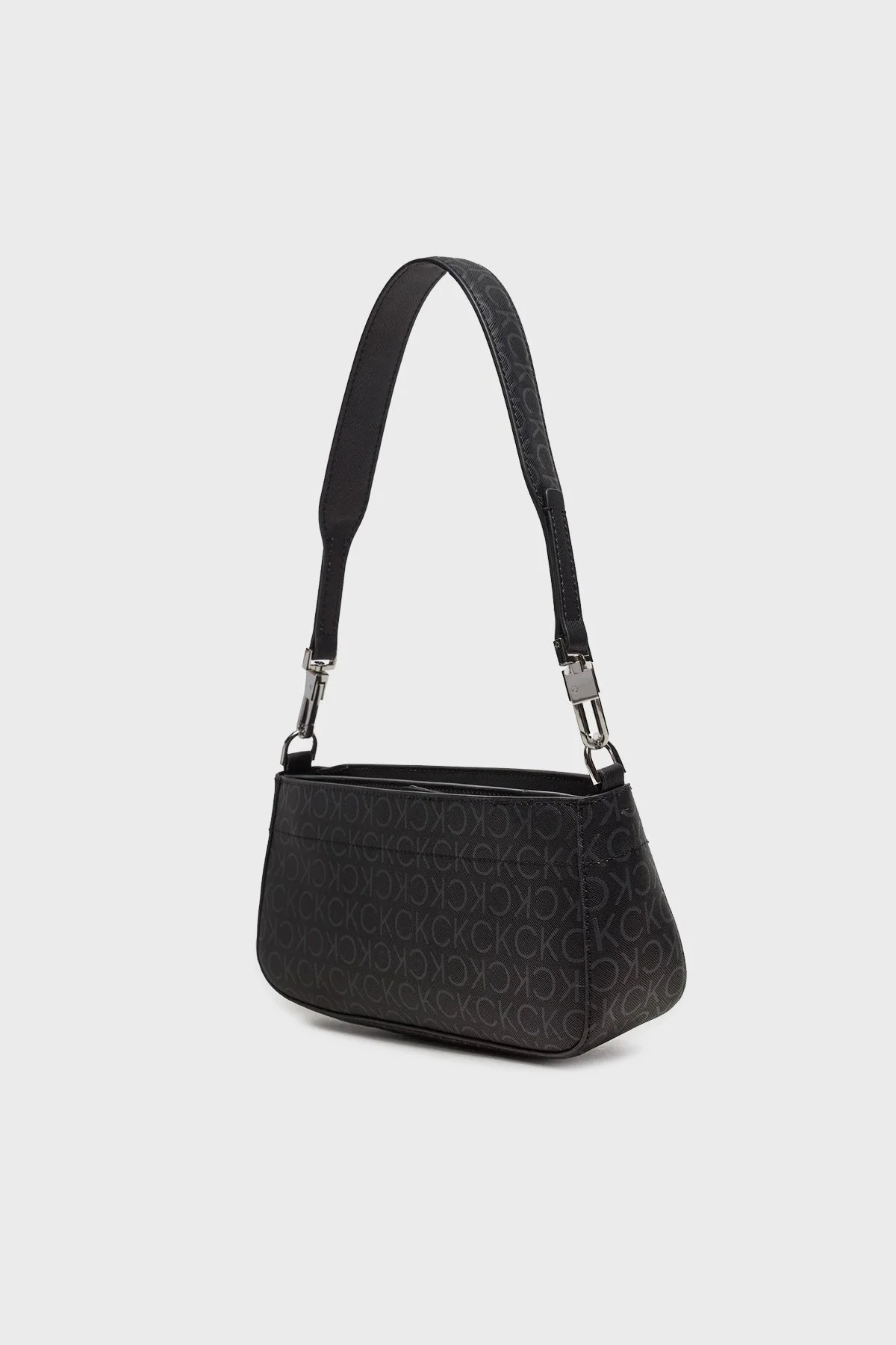 Calvin Klein Logo Baskılı Çıkarılabilir Askılı K60K6125780GM Bayan Çanta K60K612578 0GM SİYAH - 13