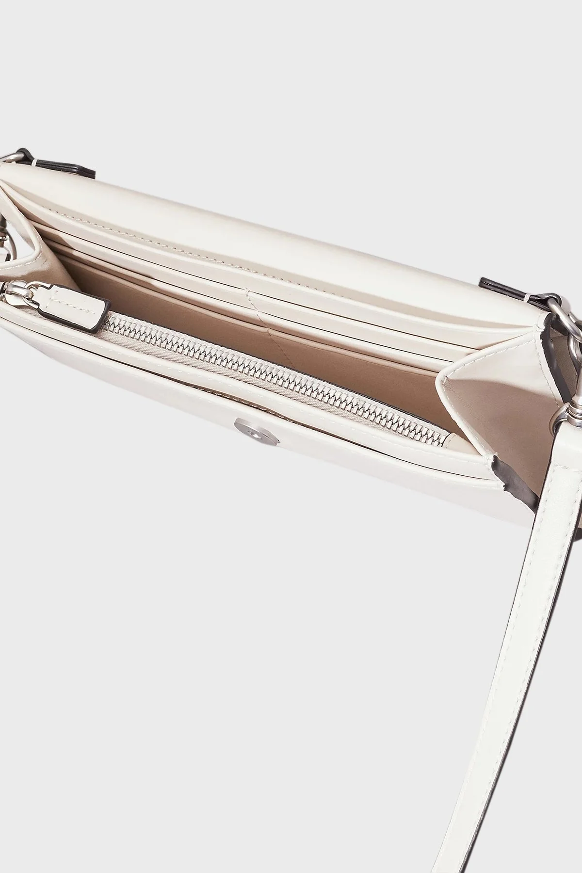 Calvin Klein Logo Baskılı Çıkarılabilir Askılı K60K612742PCJ Bayan Cüzdan K60K612742 PCJ GRİ - 4