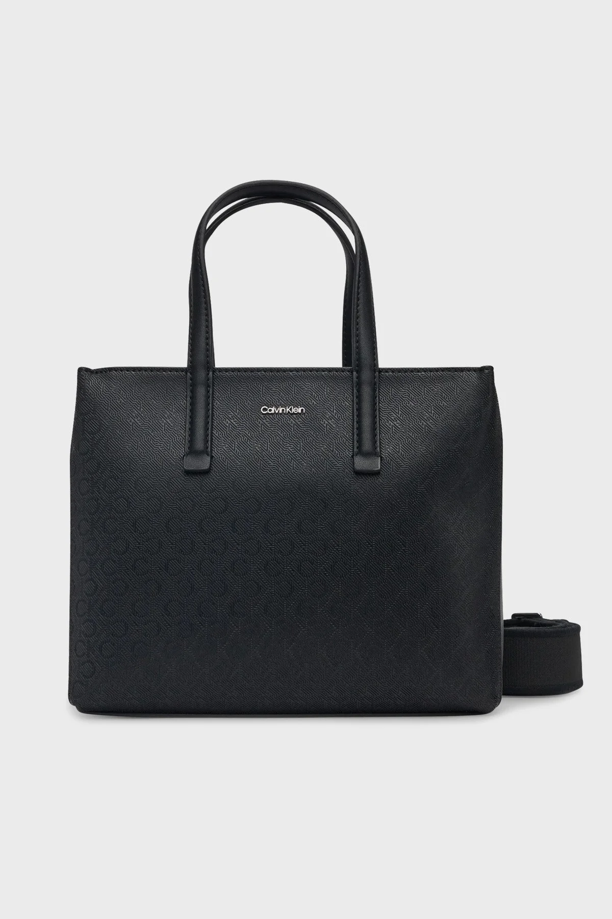 Calvin Klein Logo Baskılı Çıkarılabilir Askılı K60K613023BEH Bayan Çanta K60K613023 BEH SİYAH - 6