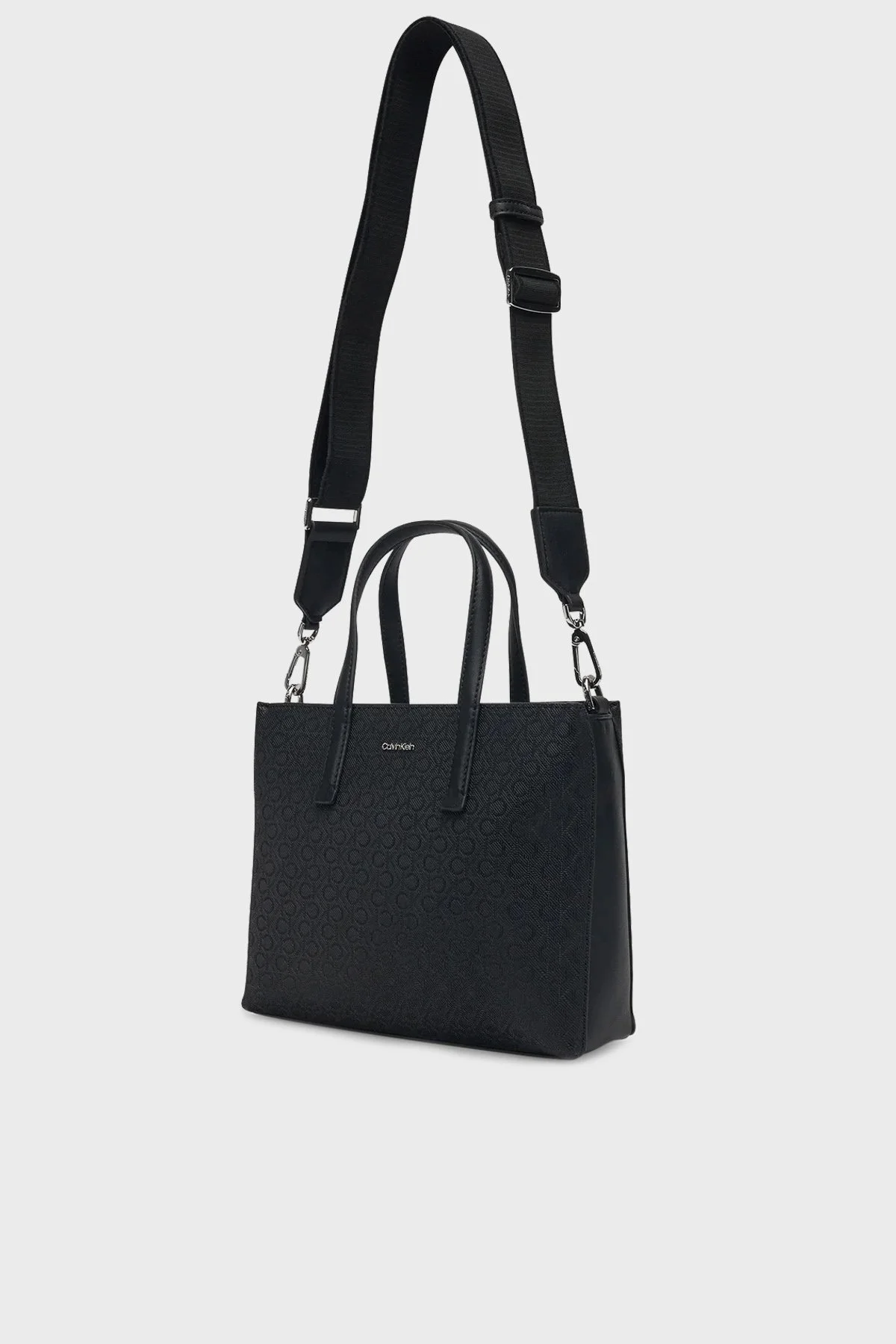 Calvin Klein Logo Baskılı Çıkarılabilir Askılı K60K613023BEH Bayan Çanta K60K613023 BEH SİYAH - 8