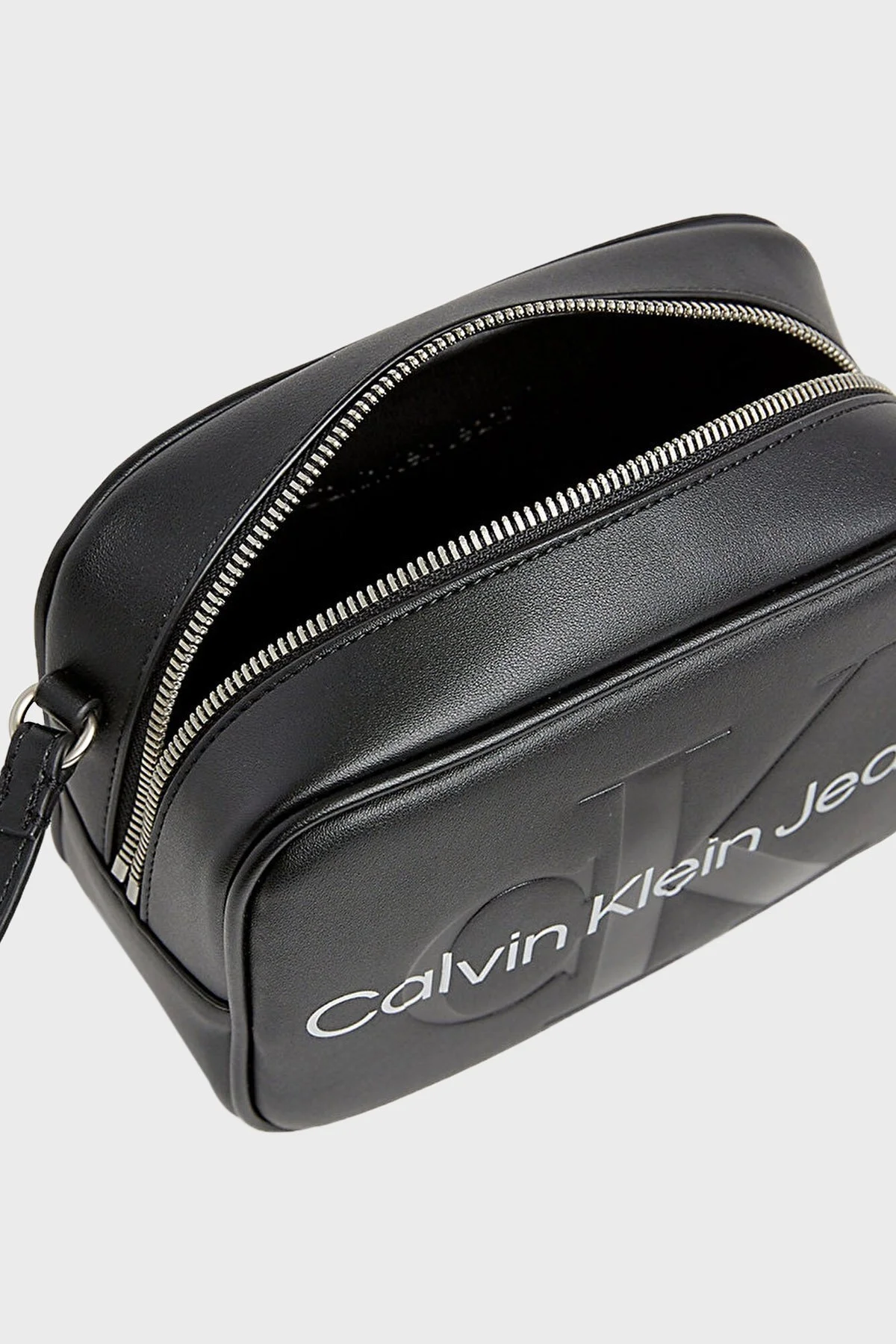 Calvin Klein Logo Baskılı Fermuarlı Ayarlanabilir Askılı K60K6102750GL Bayan Çanta K60K610275 0GL SİYAH - 5