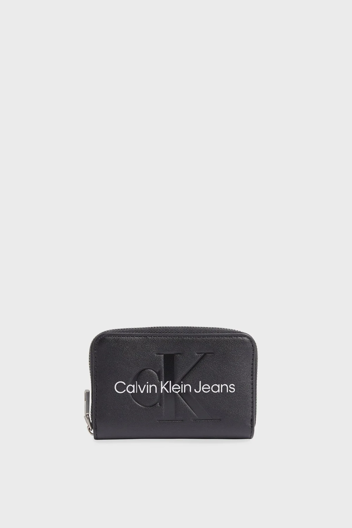 Calvin Klein Logo Baskılı Fermuarlı K60K6072290GL Bayan Cüzdan K60K607229 0GL SİYAH - 1