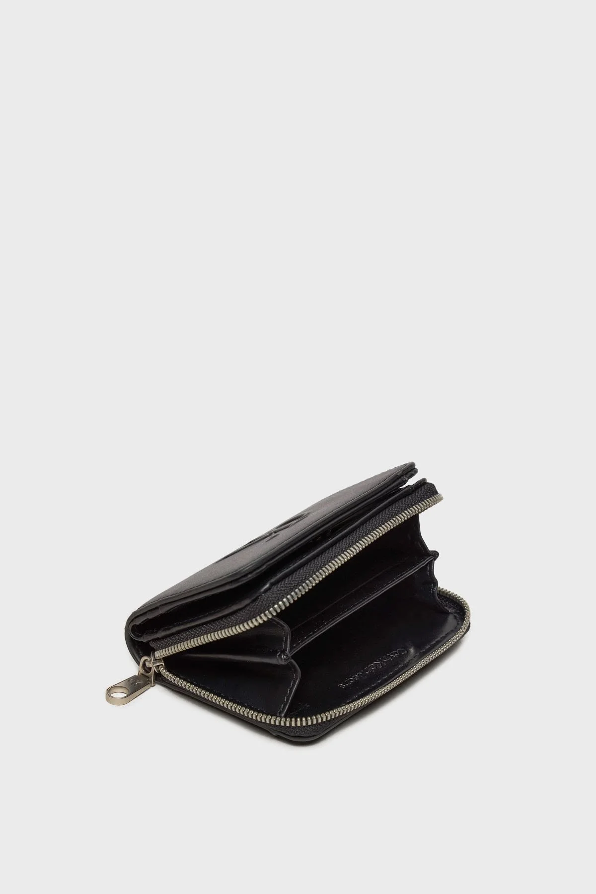 Calvin Klein Logo Baskılı Fermuarlı ve Çıtçıtlı K60K612741BEH Bayan Cüzdan K60K612741 BEH SİYAH - 3
