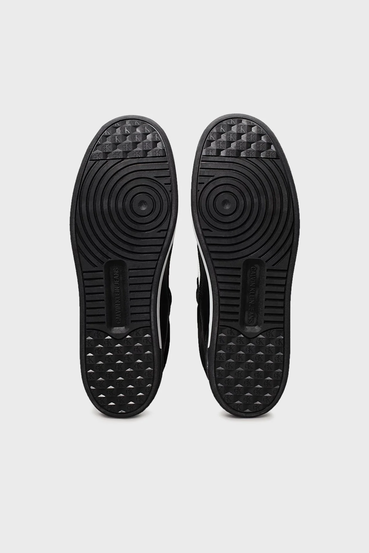 Calvin Klein Logo Baskılı Hakiki Deri Sneaker YM0YM011100GM Erkek Ayakkabı YM0YM01110 0GM SİYAH-BEYAZ - 6