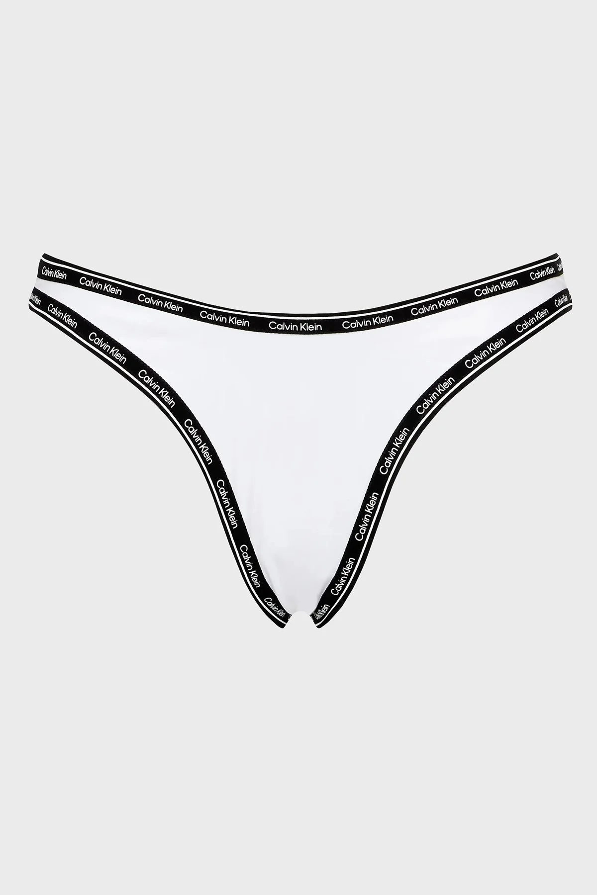 Calvin Klein Logo Baskılı KW0KW01993YCD Bayan Bikini Altı KW0KW01993 YCD BEYAZ - 9