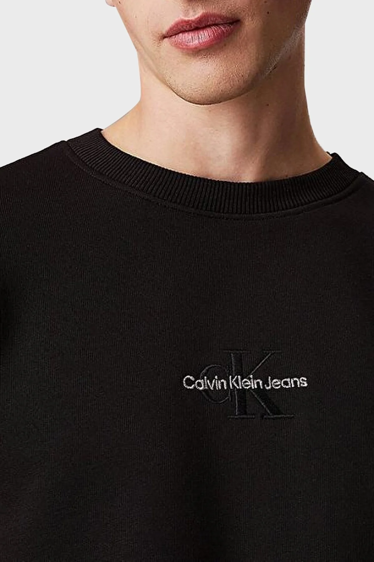 Calvin Klein Logo Baskılı Pamuklu Regular Fit Bisiklet Yaka J30J3256300GM Erkek Sweat J30J325630 0GM SİYAH - 8