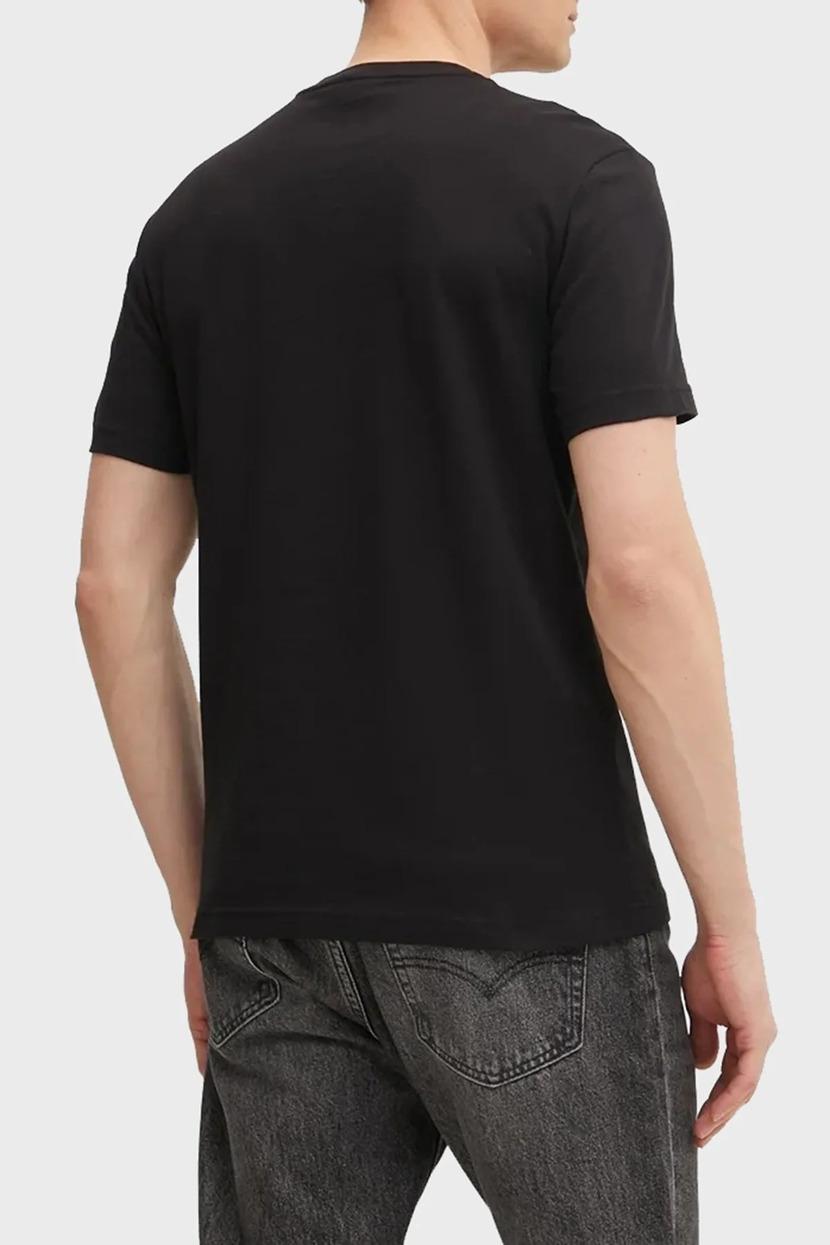 Calvin Klein Logo Baskılı Pamuklu Regular Fit Bisiklet Yaka K10K114149BEH Erkek T Shirt K10K114149 BEH SİYAH - 7