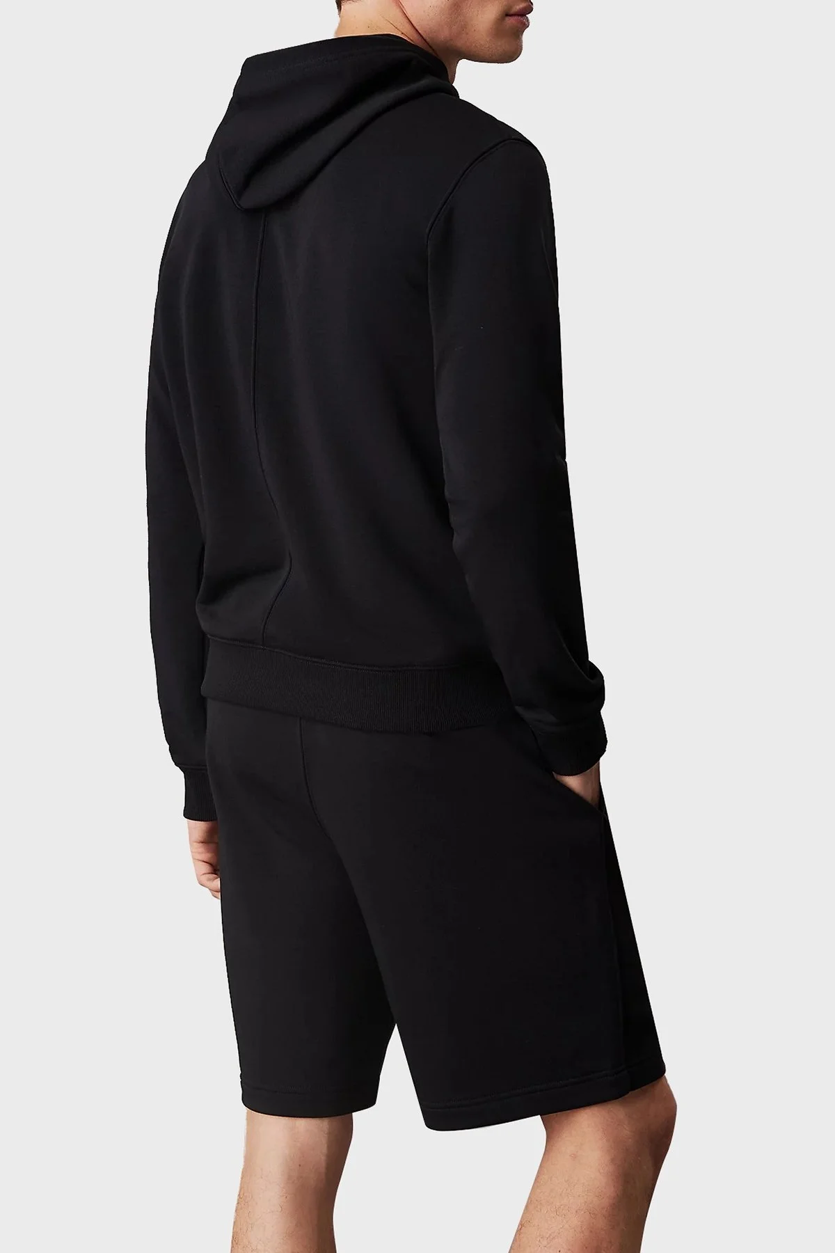 Calvin Klein Logo Baskılı Regular Fit Kapüşonlu 00GMF4W302BAE Erkek Sweat 00GMF4W302 BAE SİYAH - 2