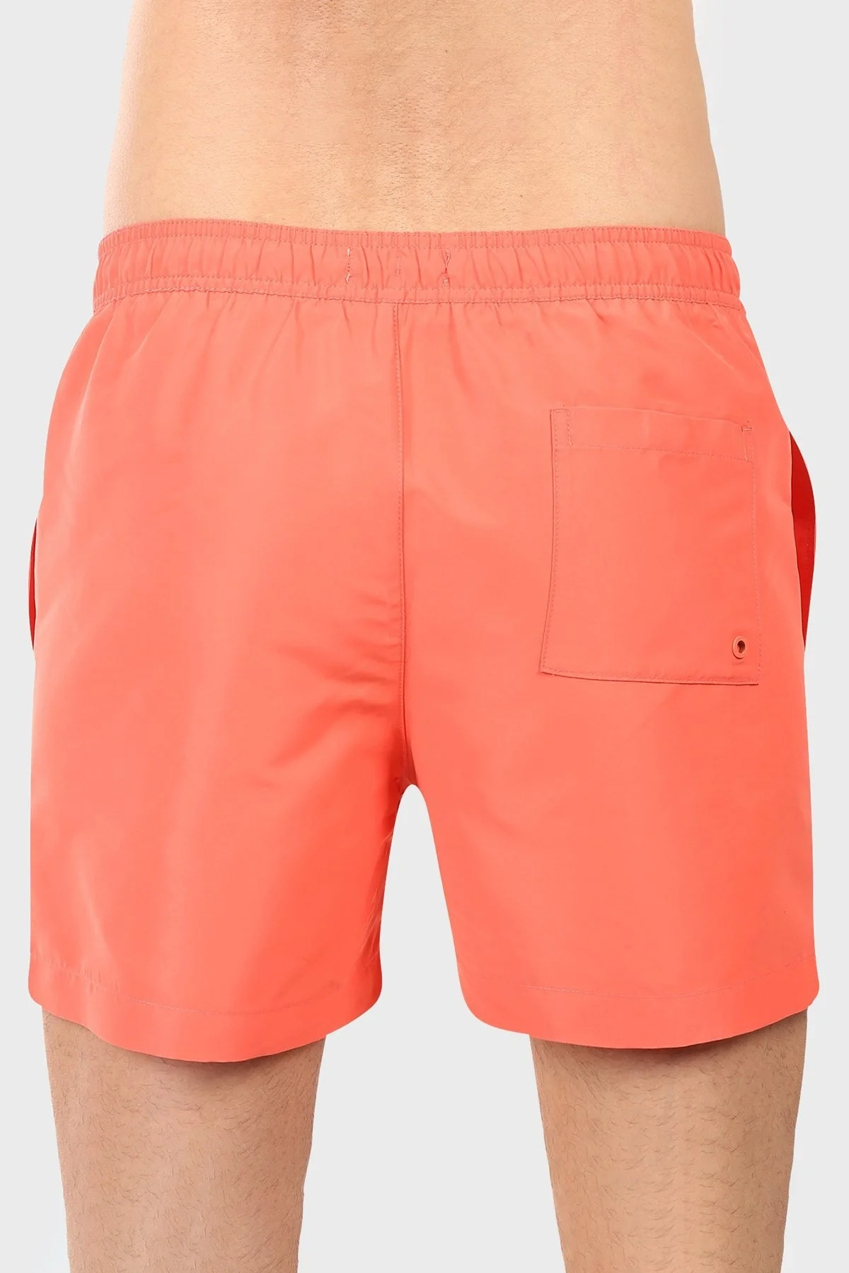 Calvin Klein Logo Baskılı Regular Fit Lastikli Bel KM0KM01092U07 Erkek Mayo Short KM0KM01092 U07 MERCAN - 12