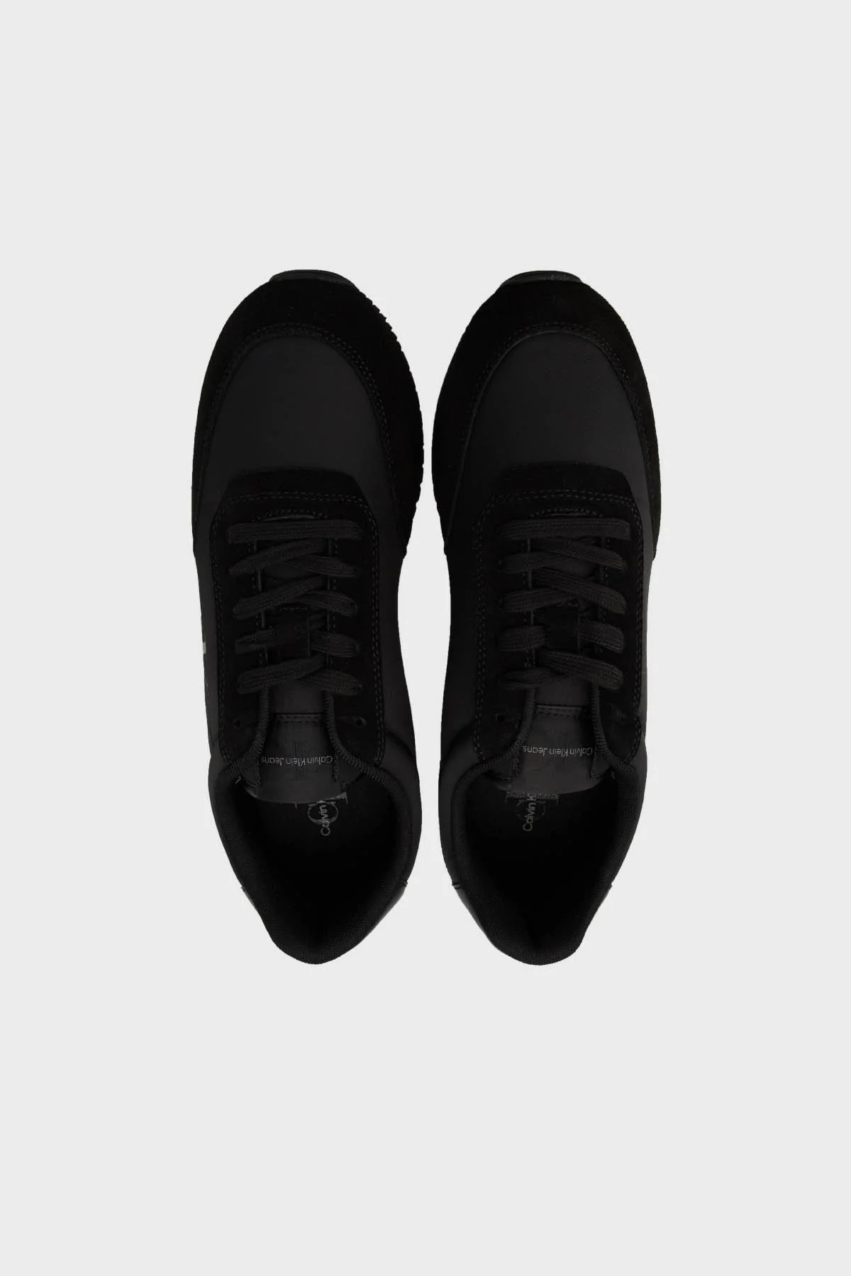 Calvin Klein Logo Baskılı Süet Kaplamalı Sneaker YM0YM007460GM Erkek Ayakkabı YM0YM00746 0GM SİYAH - 5