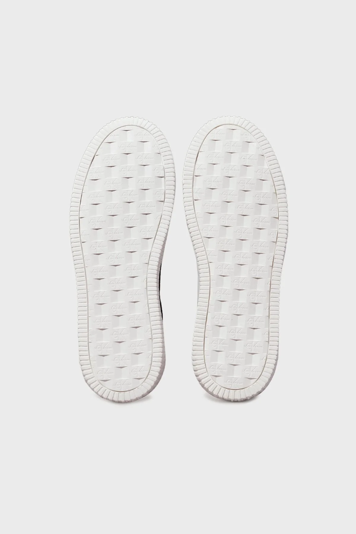 Calvin Klein Logo Baskılı Süet Sneaker YM0YM011220GM Erkek Ayakkabı YM0YM01122 0GM SİYAH-BEYAZ - 12