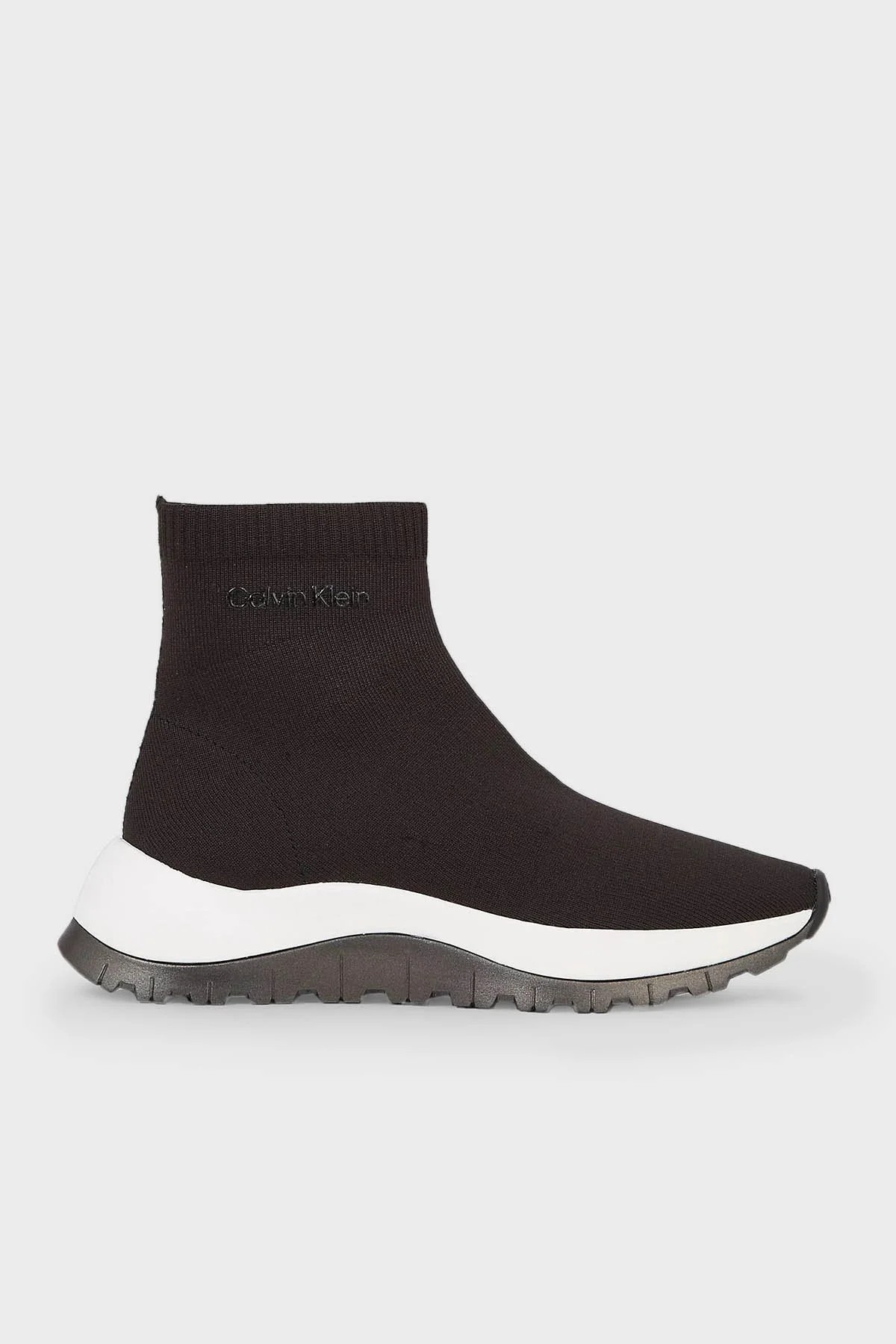 Calvin Klein Logo Detaylı Çorap Stili Bilekli HW0HW01641BEH Bayan Ayakkabı HW0HW01641 BEH SİYAH - 1