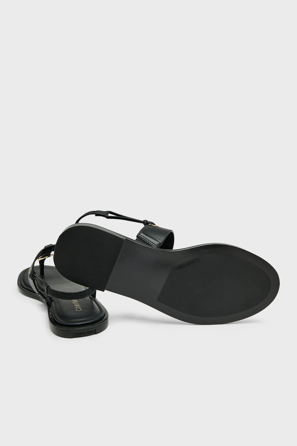 Calvin Klein Logo Detaylı Parmak Arası HW0HW029260GJ Kadın Sandalet HW0HW02926 0GJ SİYAH - 5