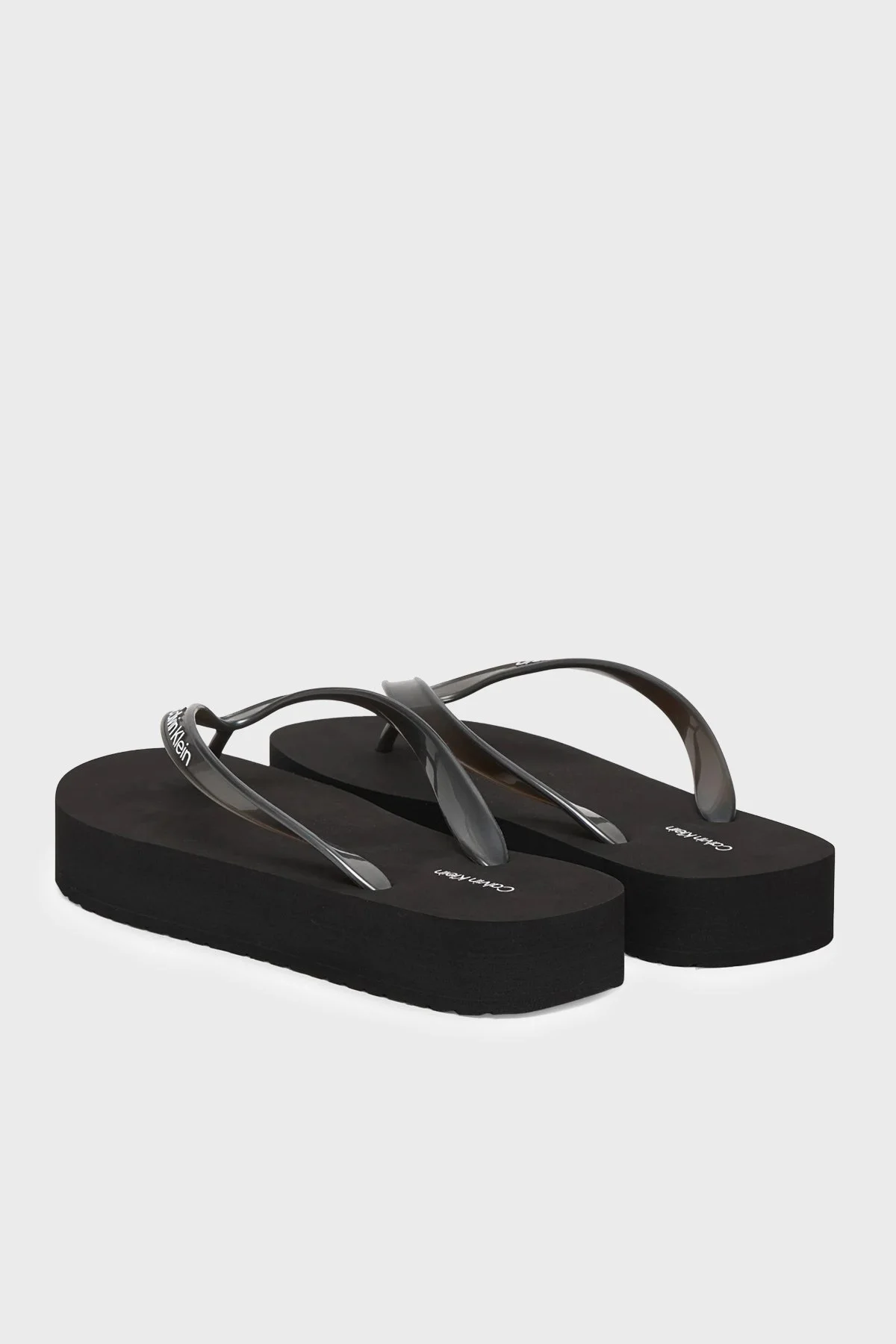 Calvin Klein Logo Detaylı Parmak Arası Kadın Terlik HW0HW03120 0GJ SİYAH - 4