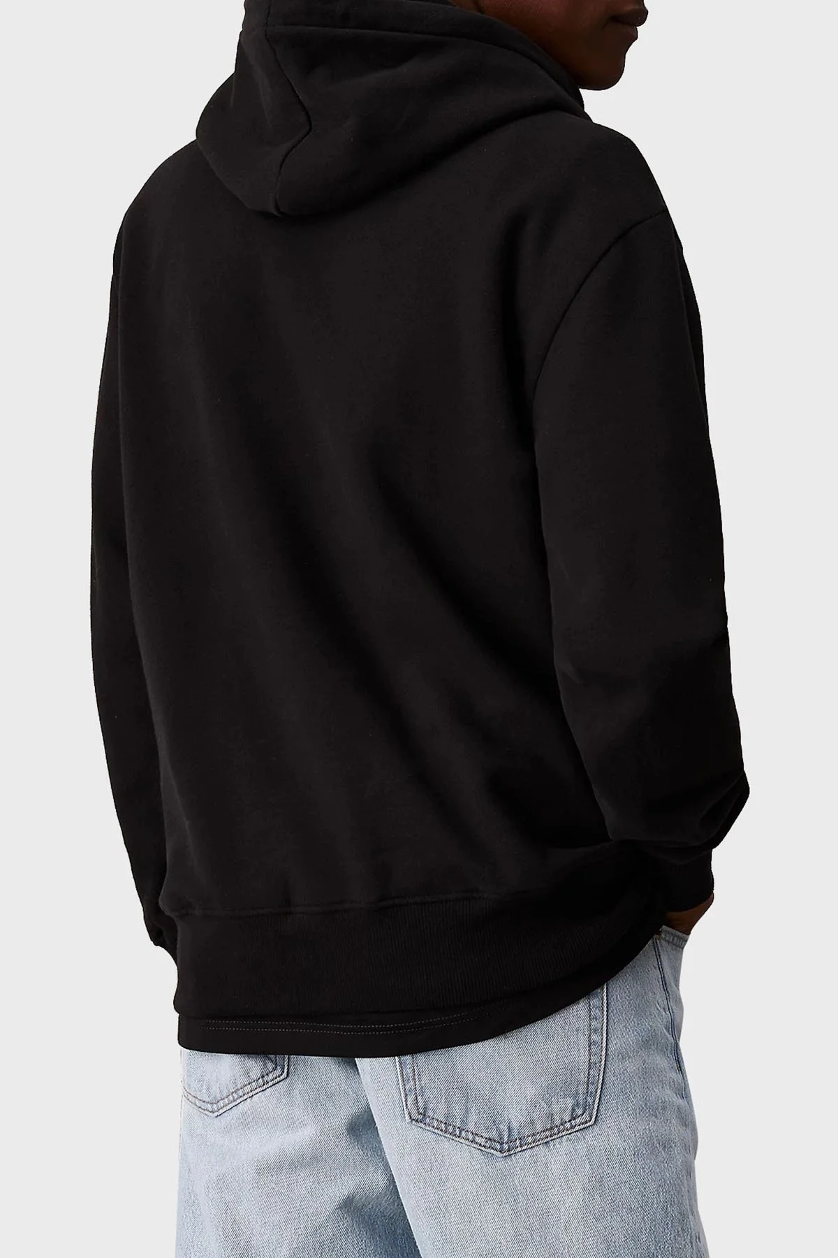 Calvin Klein Logo İşlemeli % 100 Pamuk Regular Fit Kapüşonlu J30J326637BEH Erkek Sweat J30J326637 BEH SİYAH - 2