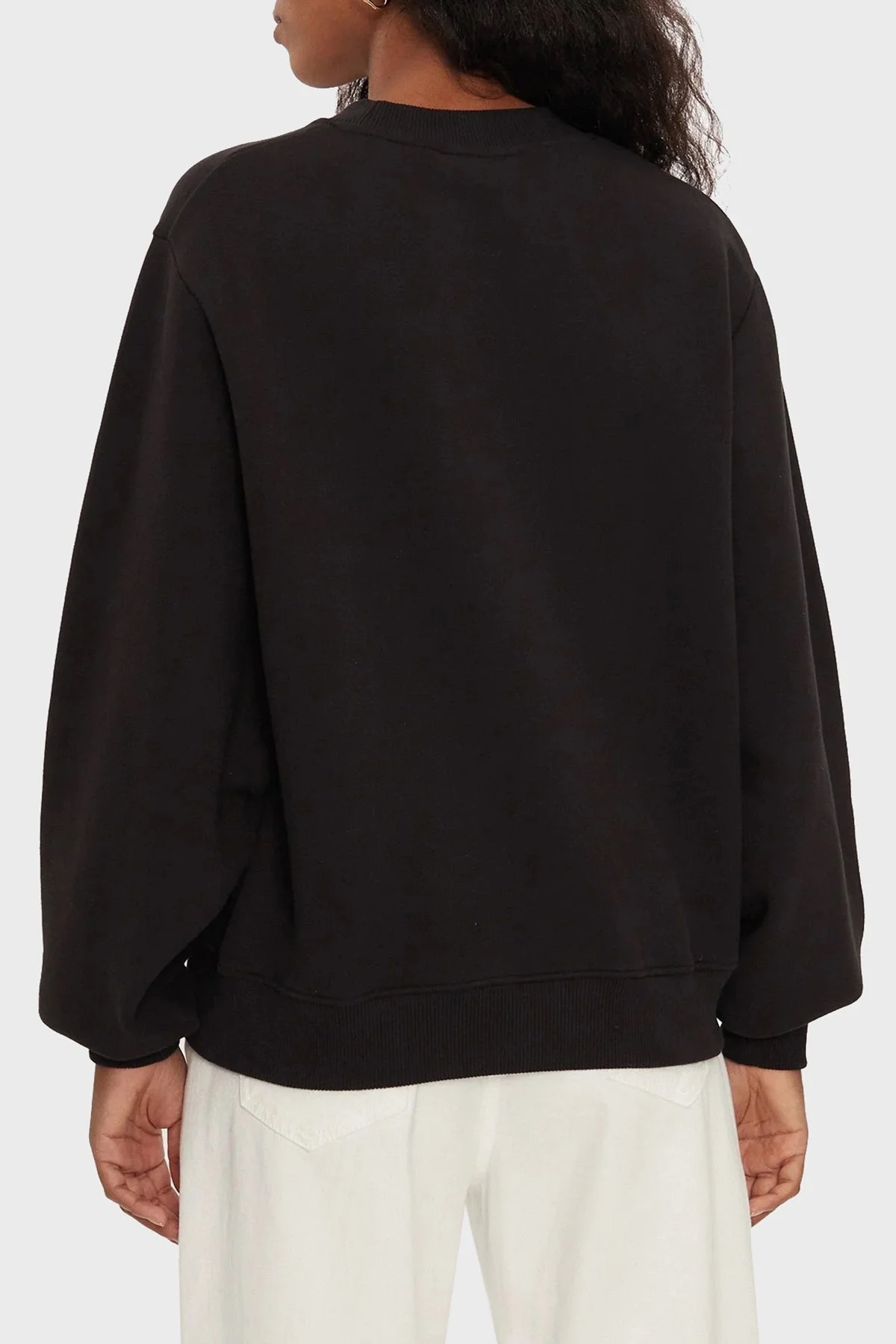 Calvin Klein Logo İşlemeli Pamuklu Comfort Fit Bisiklet Yaka J20J224652BEH Bayan Sweat J20J224652 BEH SİYAH - 2