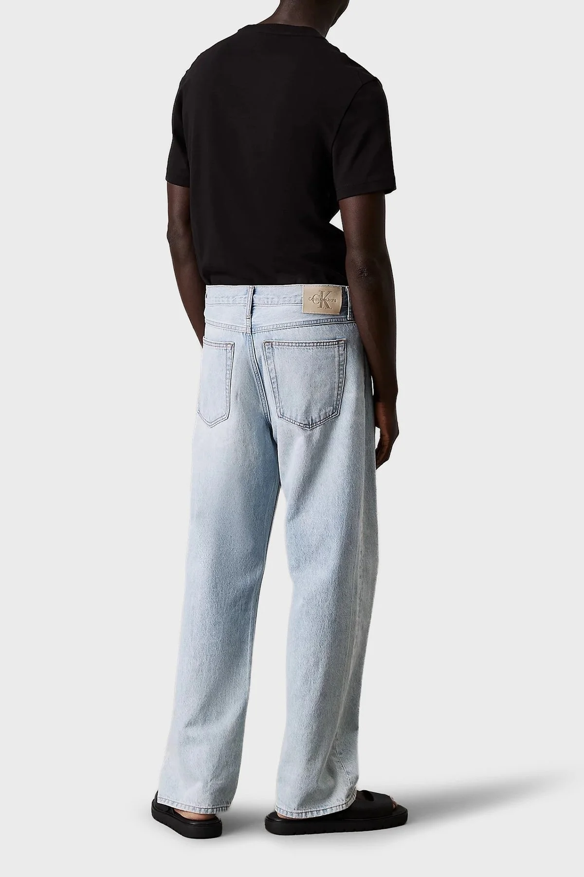 Calvin Klein Logo İşlemeli Pamuklu Regular Fit Bisiklet Yaka K10K112491BEH Erkek T Shirt K10K112491 BEH SİYAH - 7