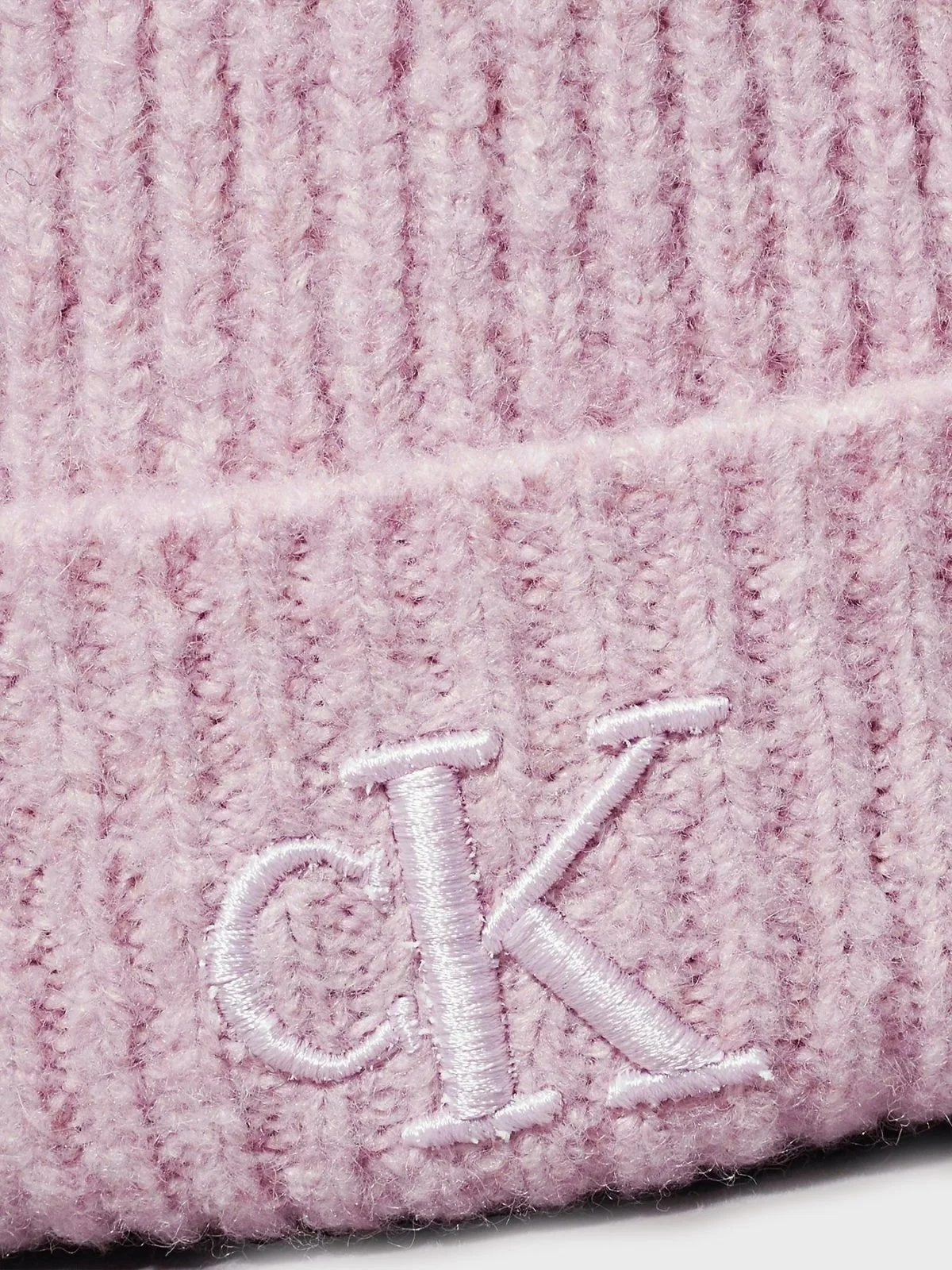 Calvin Klein Logo İşlemeli Yumuşak Dokulu Örgü K60K612321PCJ Bayan Bere K60K612321 PCJ PUDRA - 5