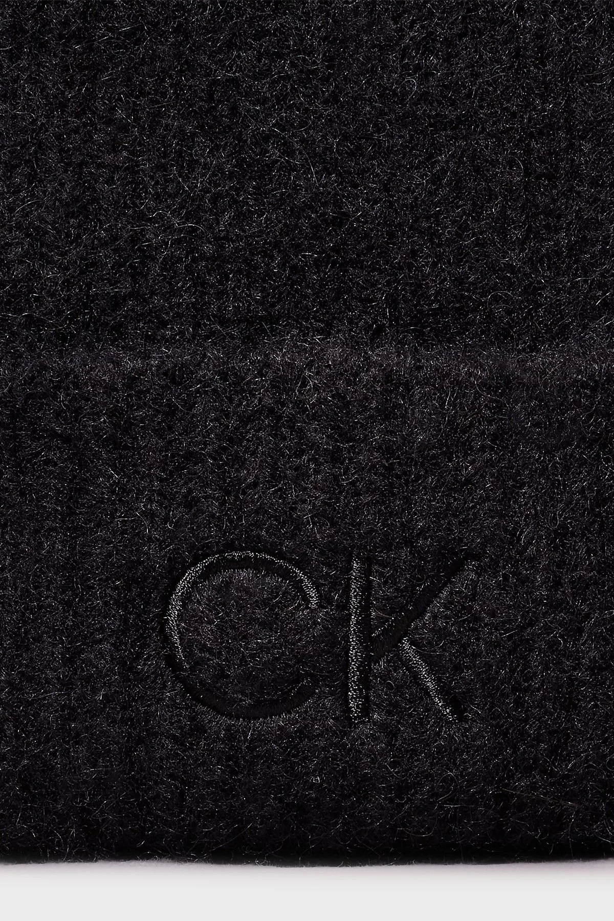 Calvin Klein Logo İşlemeli Yumuşak Ponponlu Örgü K60K612586BEH Bayan Bere K60K612586 BEH SİYAH - 5