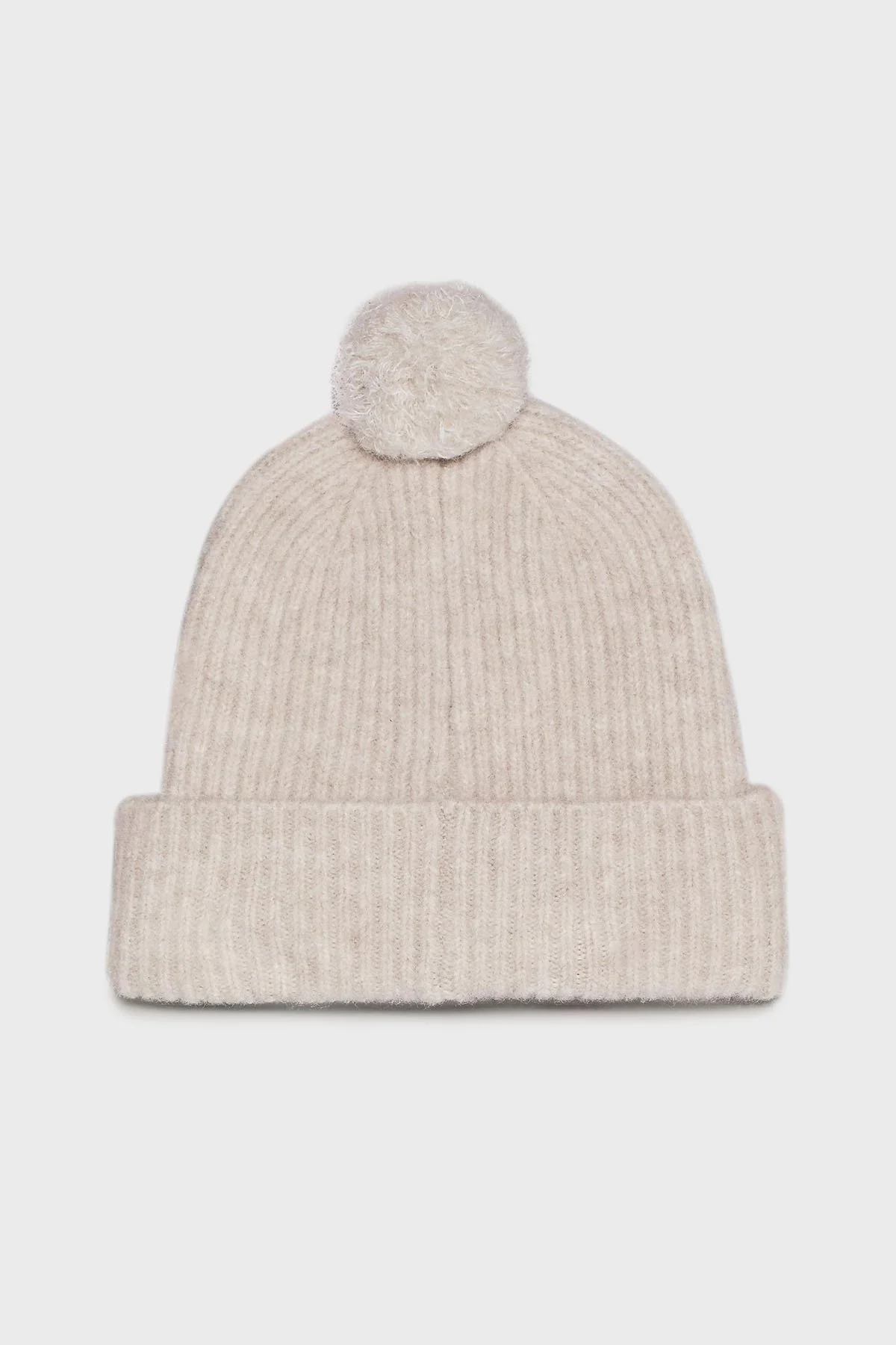 Calvin Klein Logo İşlemeli Yumuşak Ponponlu Örgü K60K612586PCJ Bayan Bere K60K612586 PCJ BEJ - 3