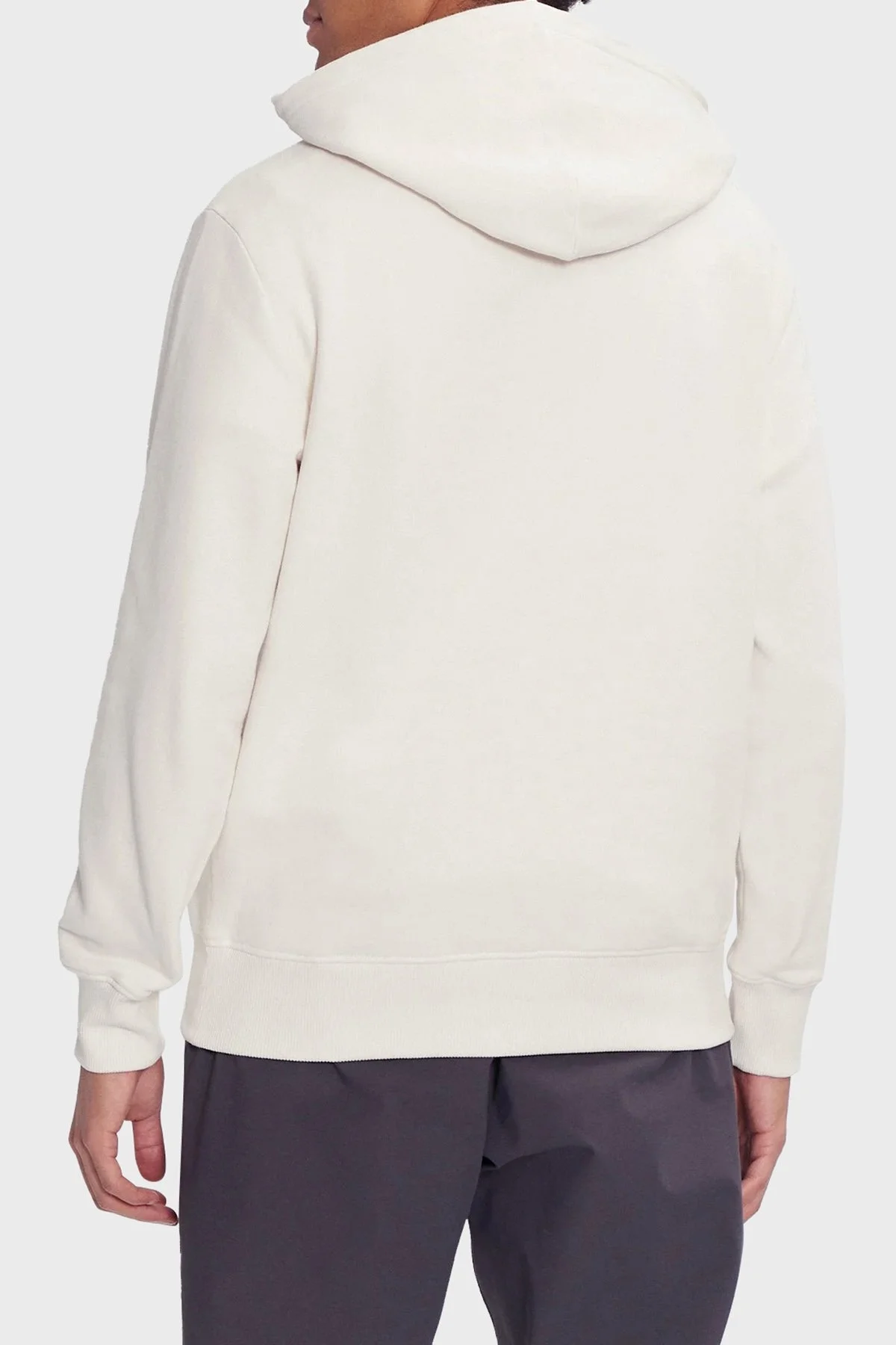 Calvin Klein Logo Nakışlı Regular Fit Kapüşonlu J30J326637YBI Erkek Sweat J30J326637 YBI BEYAZ - 2