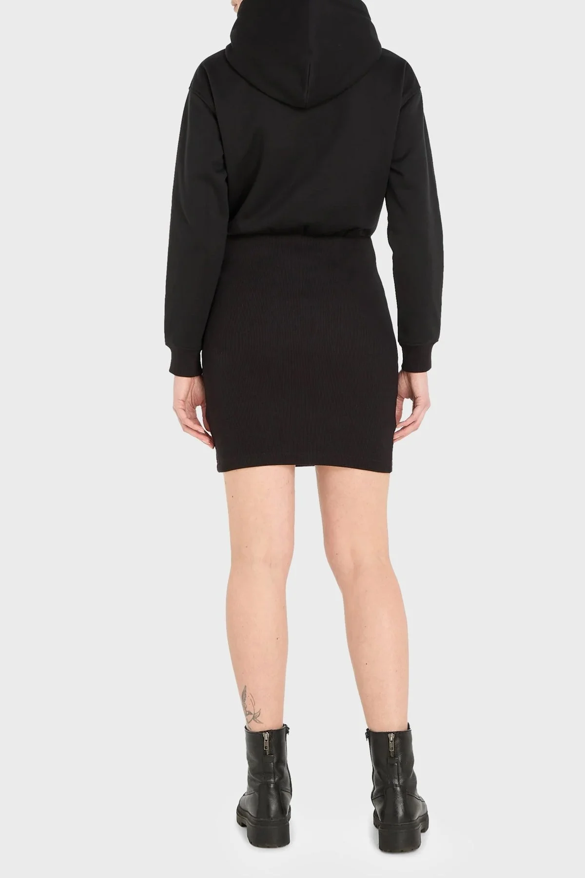 Calvin Klein Logo Şeritli Kapüşonlu Regular Fit Sweat J20J221991BEH Bayan Elbise J20J221991 BEH SİYAH - 2
