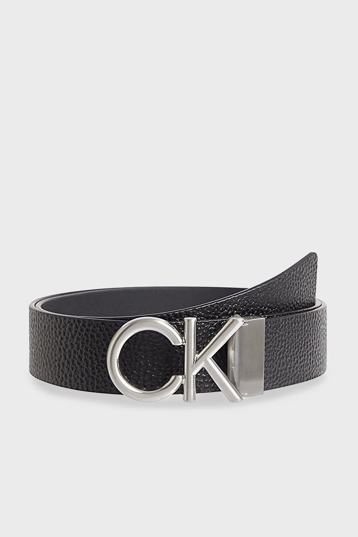 Calvin Klein Logolu % 100 Deri Erkek Kemer K50K509956 BAX SİYAH - 1