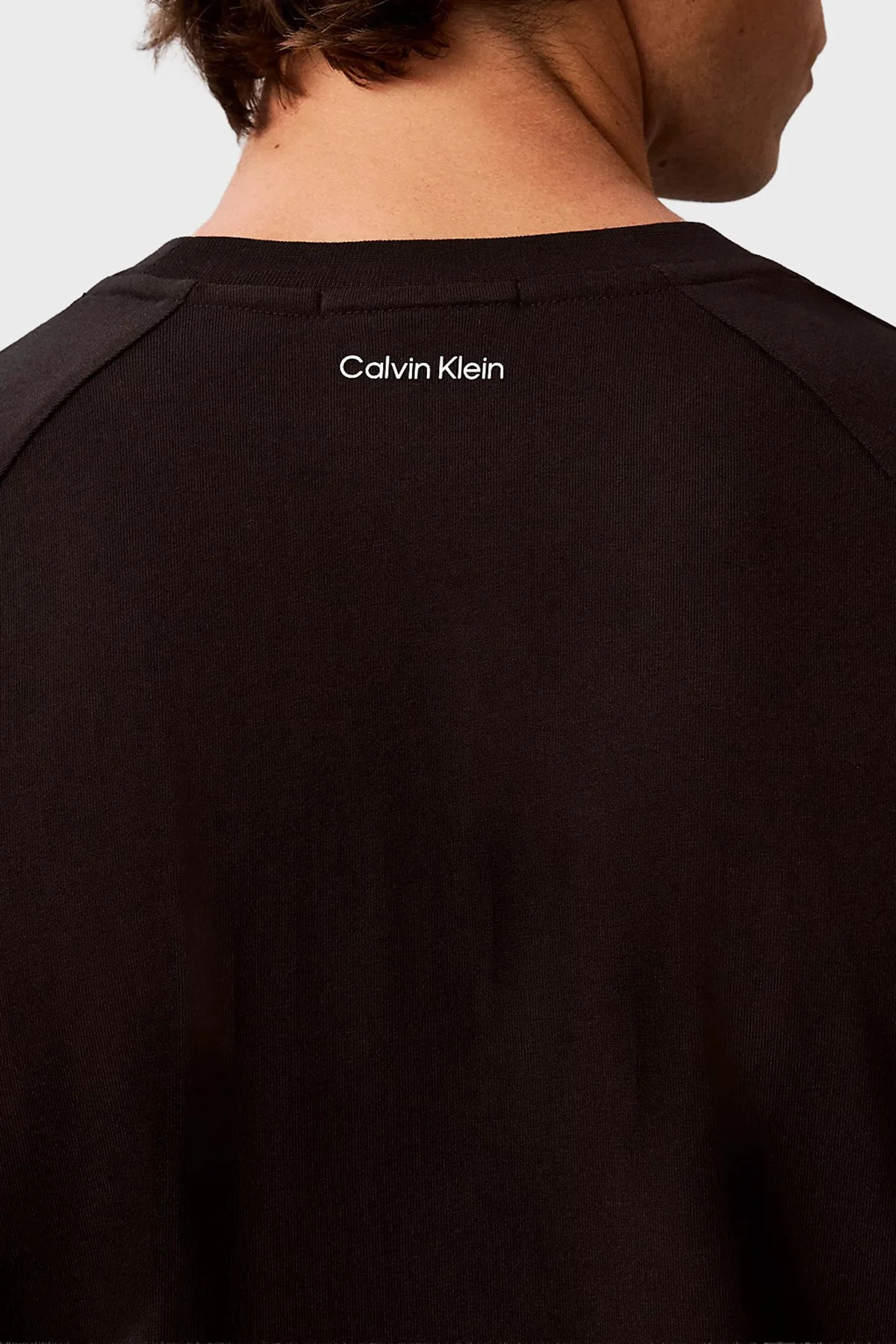 Calvin Klein Logolu % 100 Pamuk Bisiklet Yaka LV04RH201GUB1 Erkek T Shirt LV04RH201G UB1 Siyah - 6