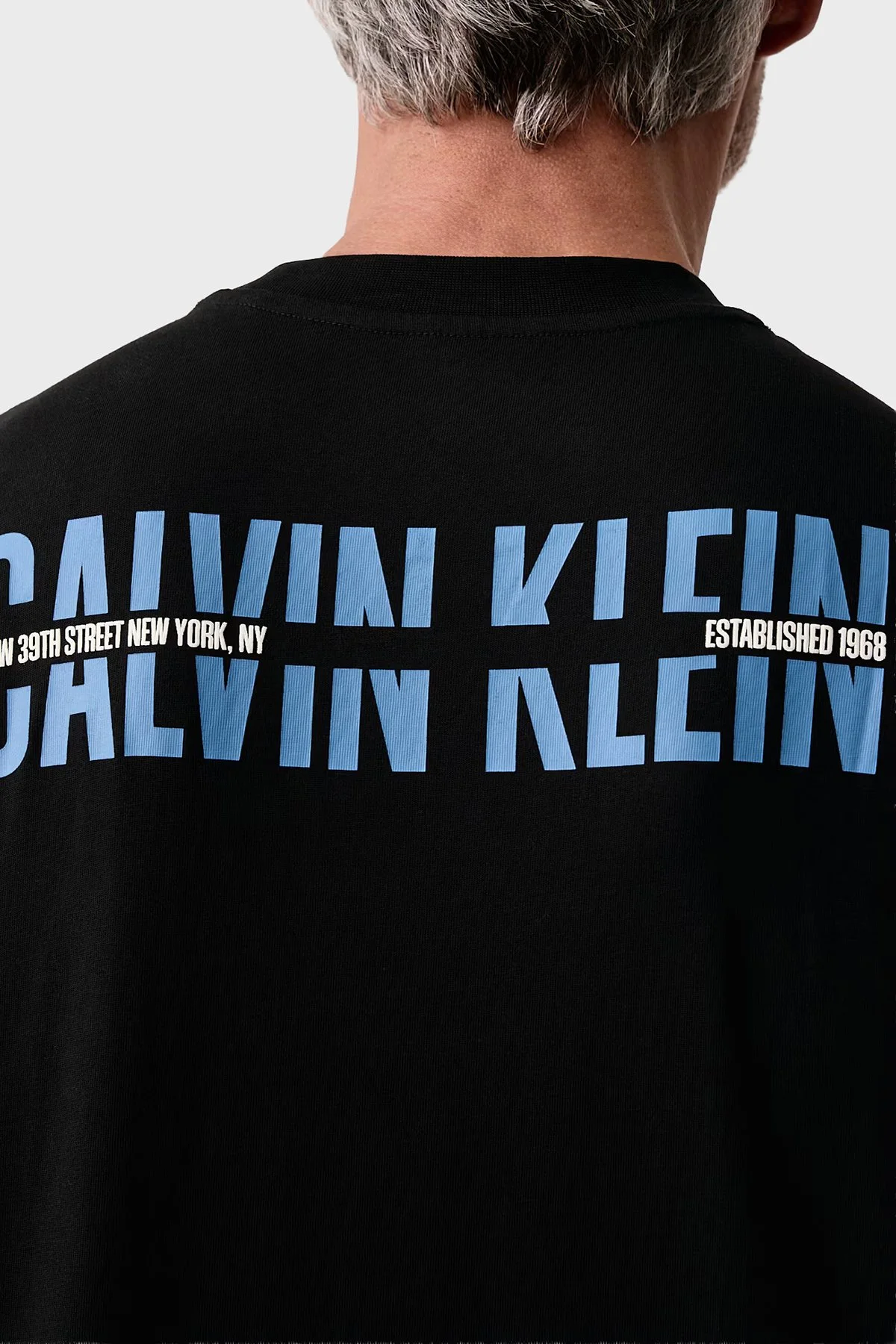 Calvin Klein Logolu % 100 Pamuk Bisiklet Yaka LV04RH821GUB1 Erkek T Shirt LV04RH821G UB1 Siyah - 4