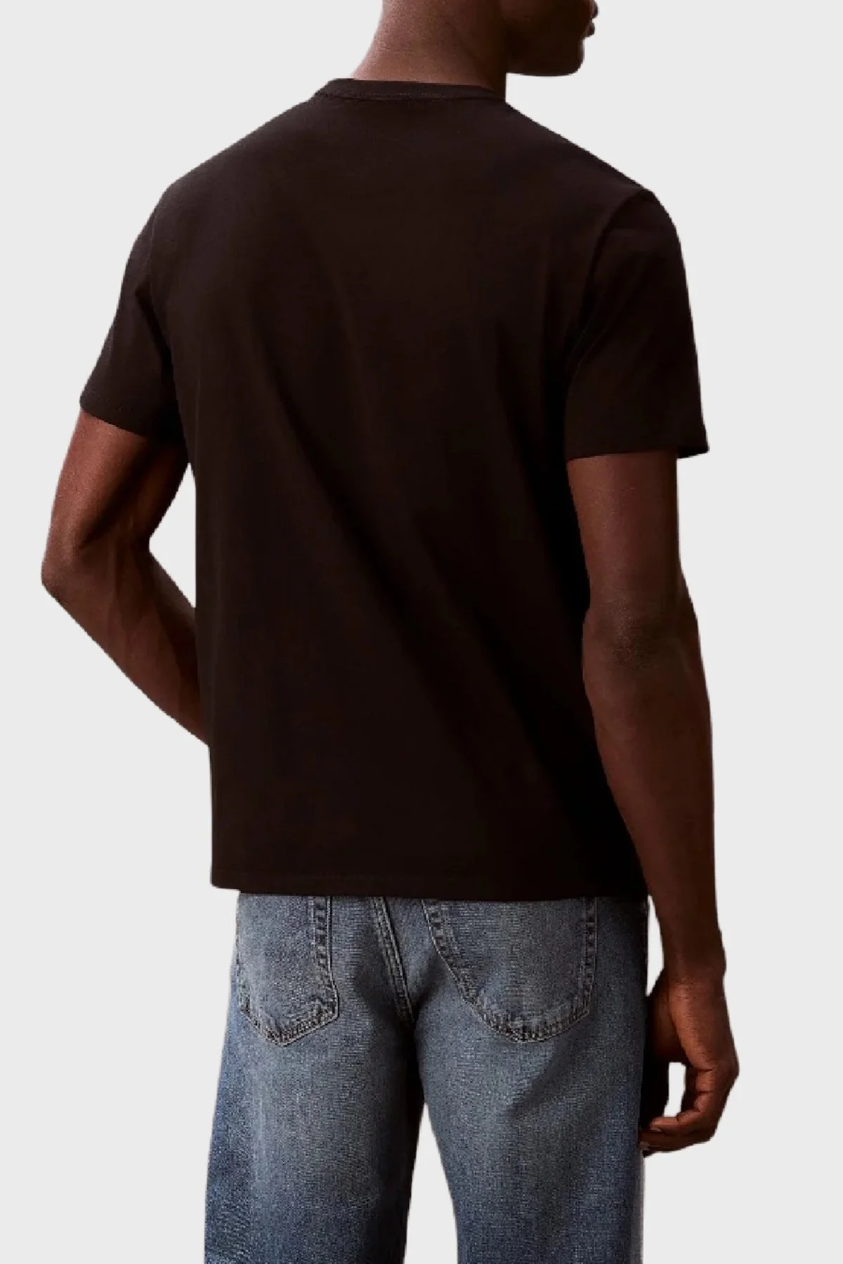 Calvin Klein Logolu % 100 Pamuk Bisiklet Yaka LV14RF803GUB1 Erkek T Shirt LV14RF803G UB1 SİYAH - 3