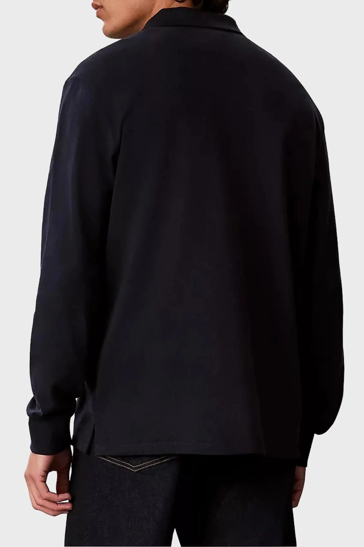 Calvin Klein Logolu % 100 Pamuk Düğmeli LV04RH263GCEF Erkek Polo LV04RH263G CEF Lacivert - 3